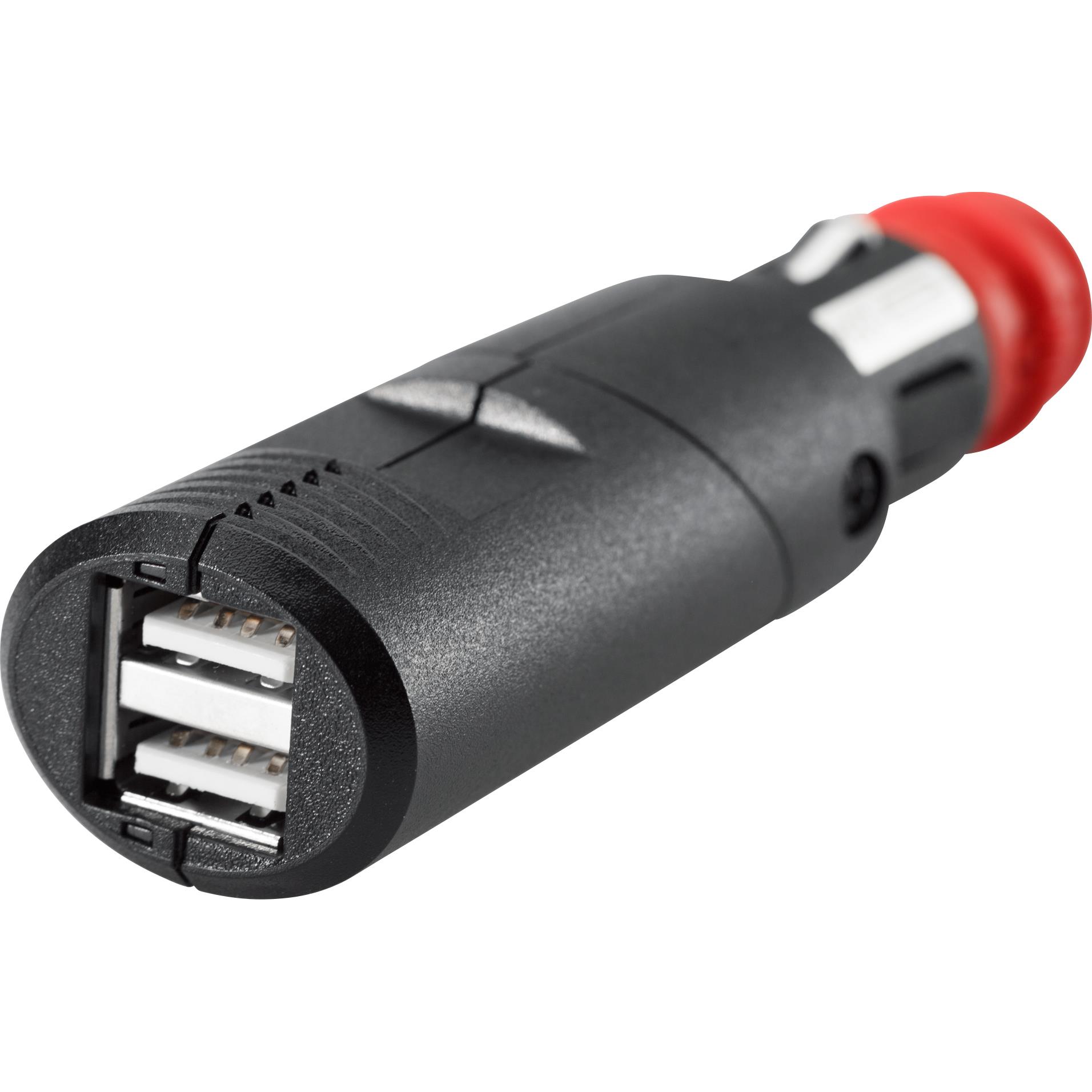 SW-MOTECH-Doppel USB Winkeladapter verdrehbar für DIN/ZIG Steckdosen-5698681023000540