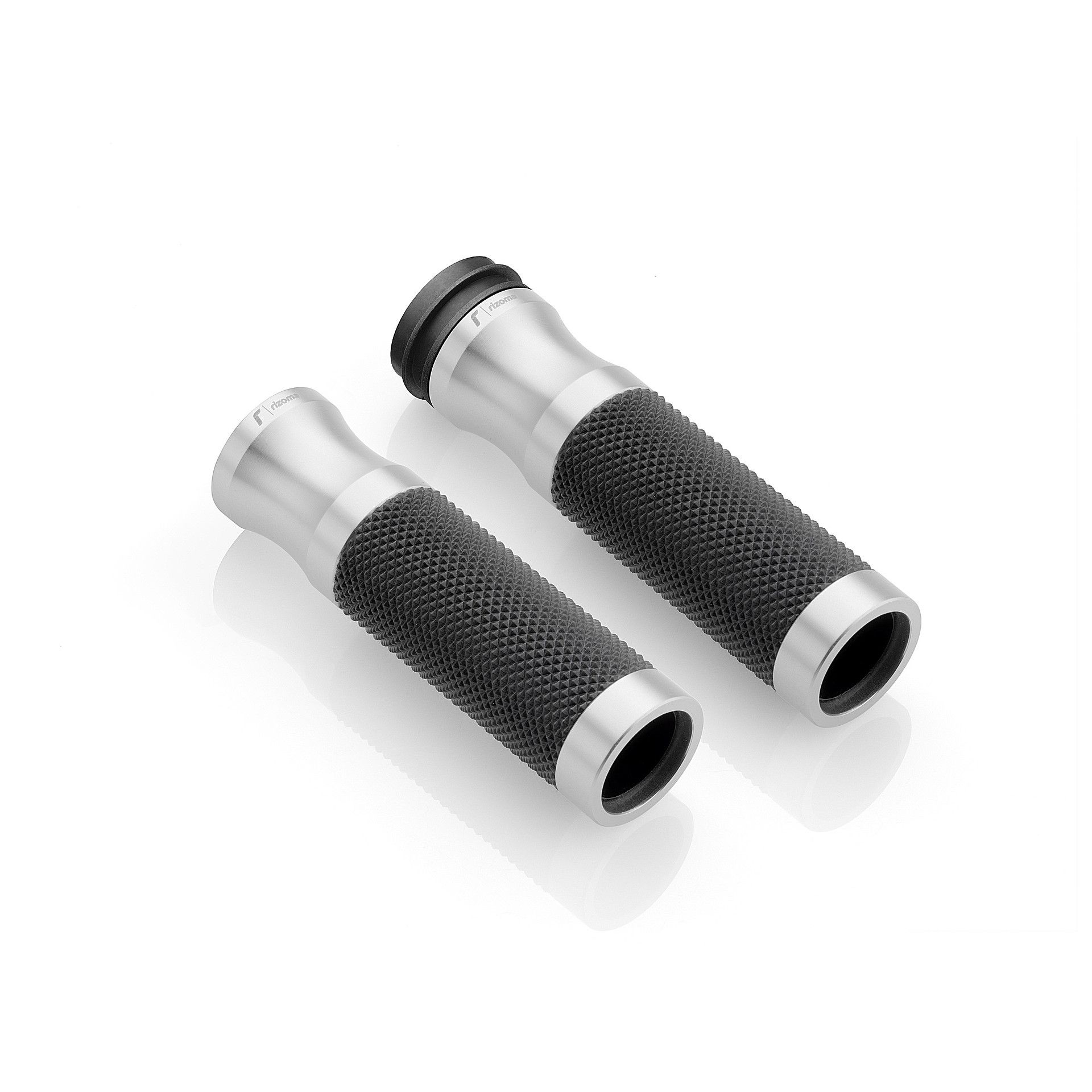Rizoma Lenkergriffe Sport Ride by Wire für 22mm GRDW205Z22A silber - Motorradteile & Ersatzteile - Lenker, Griffe & Hebel