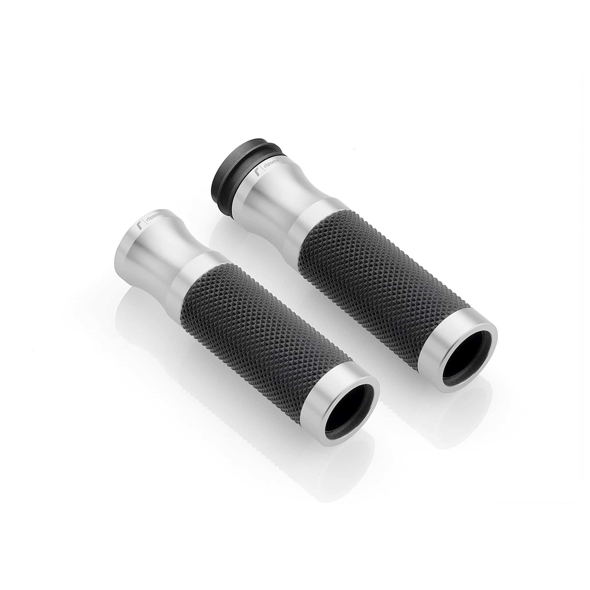Rizoma Lenkergriffe Sport Ride by Wire für 22mm GRDW205Z22A silber - Motorradteile & Ersatzteile - Lenker, Griffe & Hebel