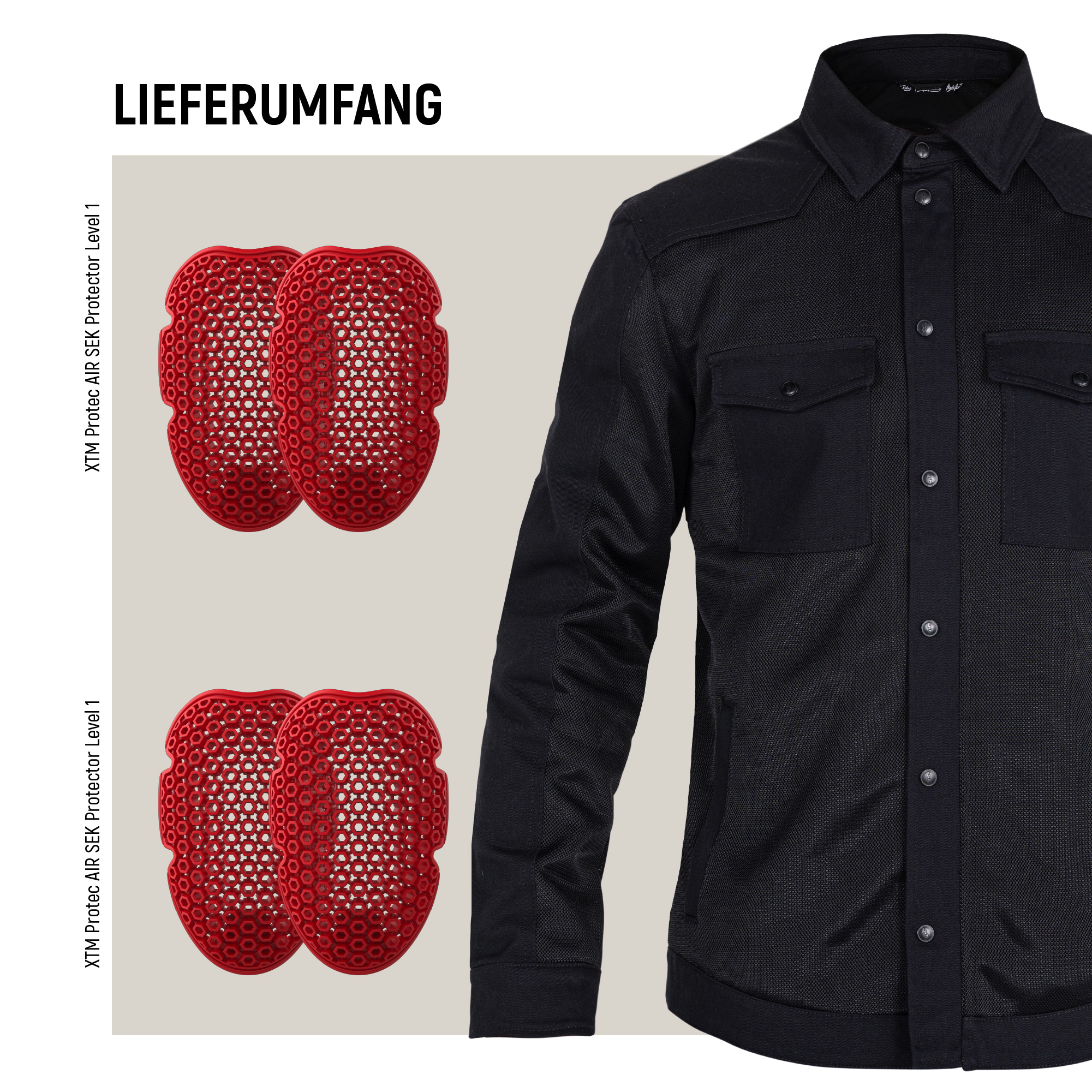 John Doe-Aero Mesh Motoshirt schwarz-0001674005001