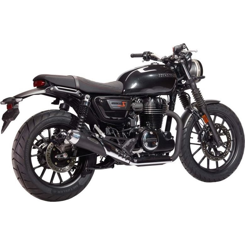 Miller Exhaust Auspuff Tapered schwarz/poliert für Honda CB 350 S - Motorradteile & Ersatzteile - Auspuff