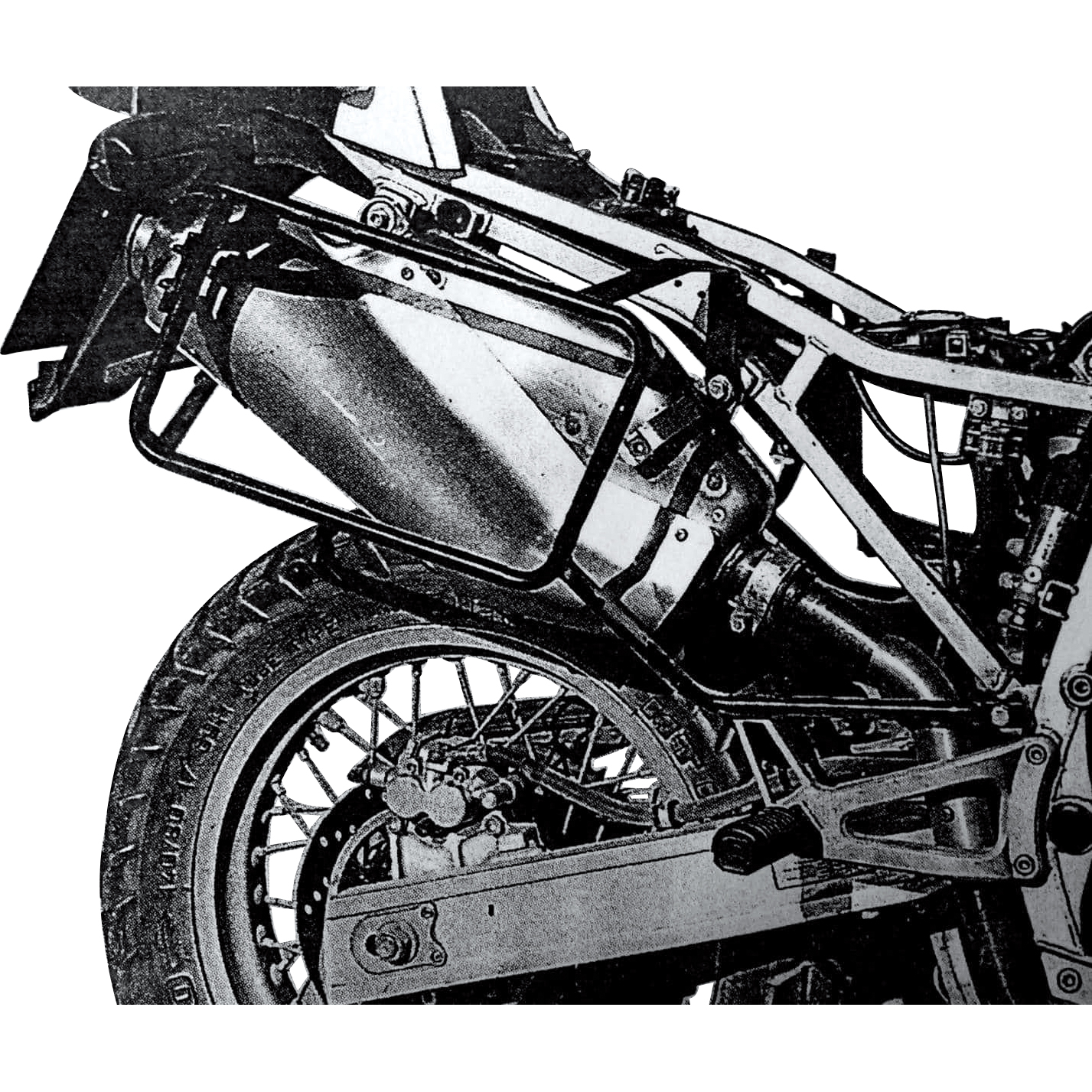 Hepco & Becker Seitenkofferträger schwarz für Cagiva Elefant 900 1990-1992 - Motorradzubehör - Motorradgepäck