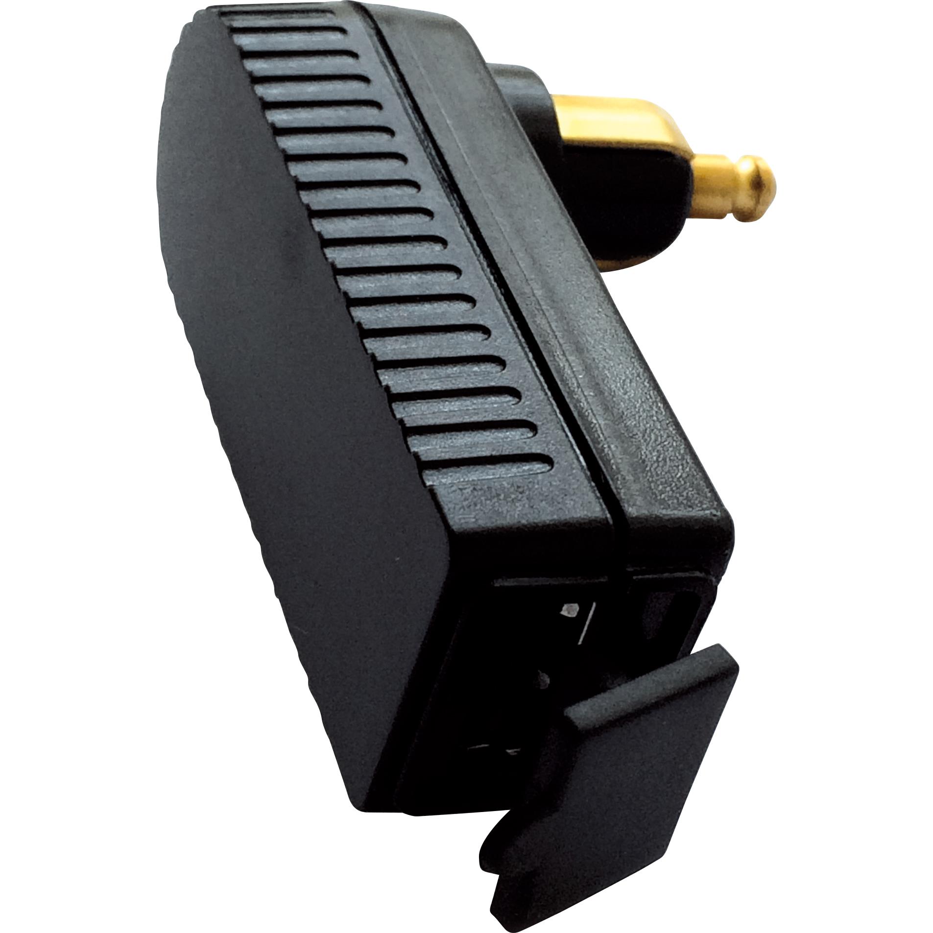Baas Bikeparts USB Winkeladapter 2A für DIN-Steckdose Ø12mm USB4 - Motorradteile & Ersatzteile - Beleuchtung