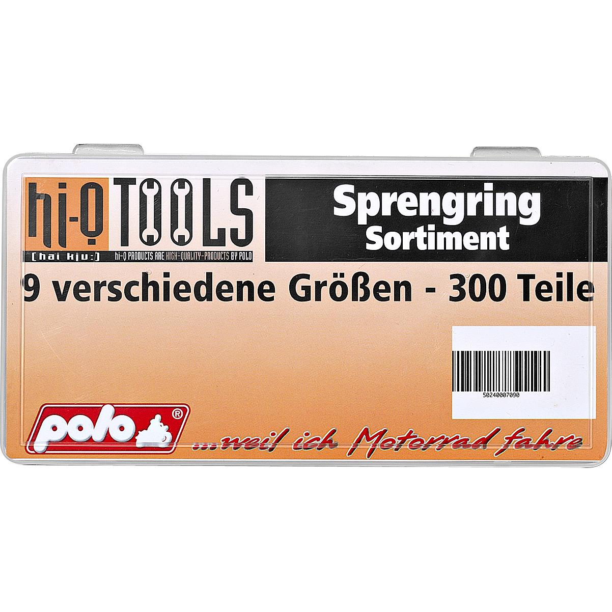 Hi-Q Tools-Sprengringsortiment 18 Größen 300-teilig-0037211155007090