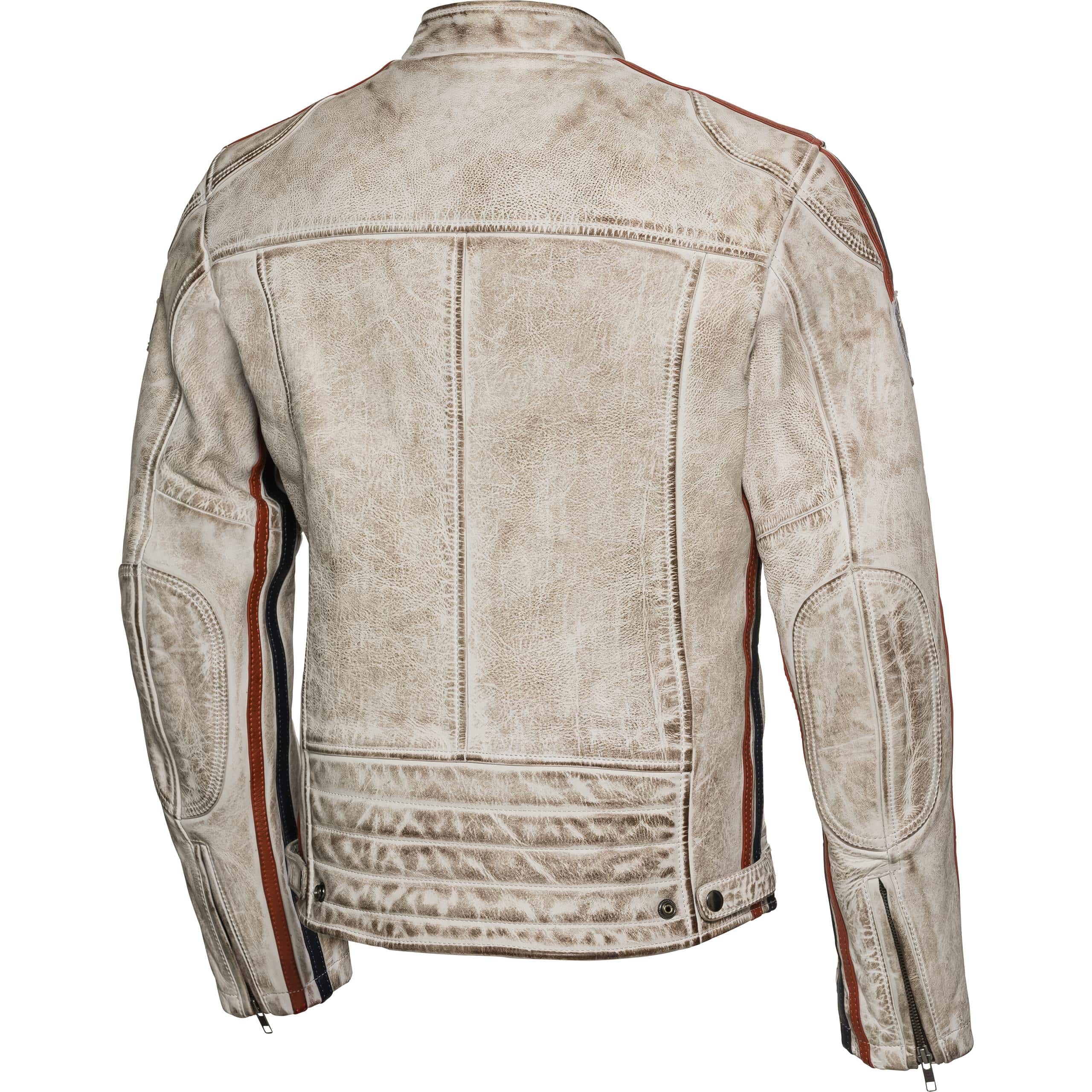 Spirit Motors-Retro-Style Lederjacke 3.0 weiß-1001021999004