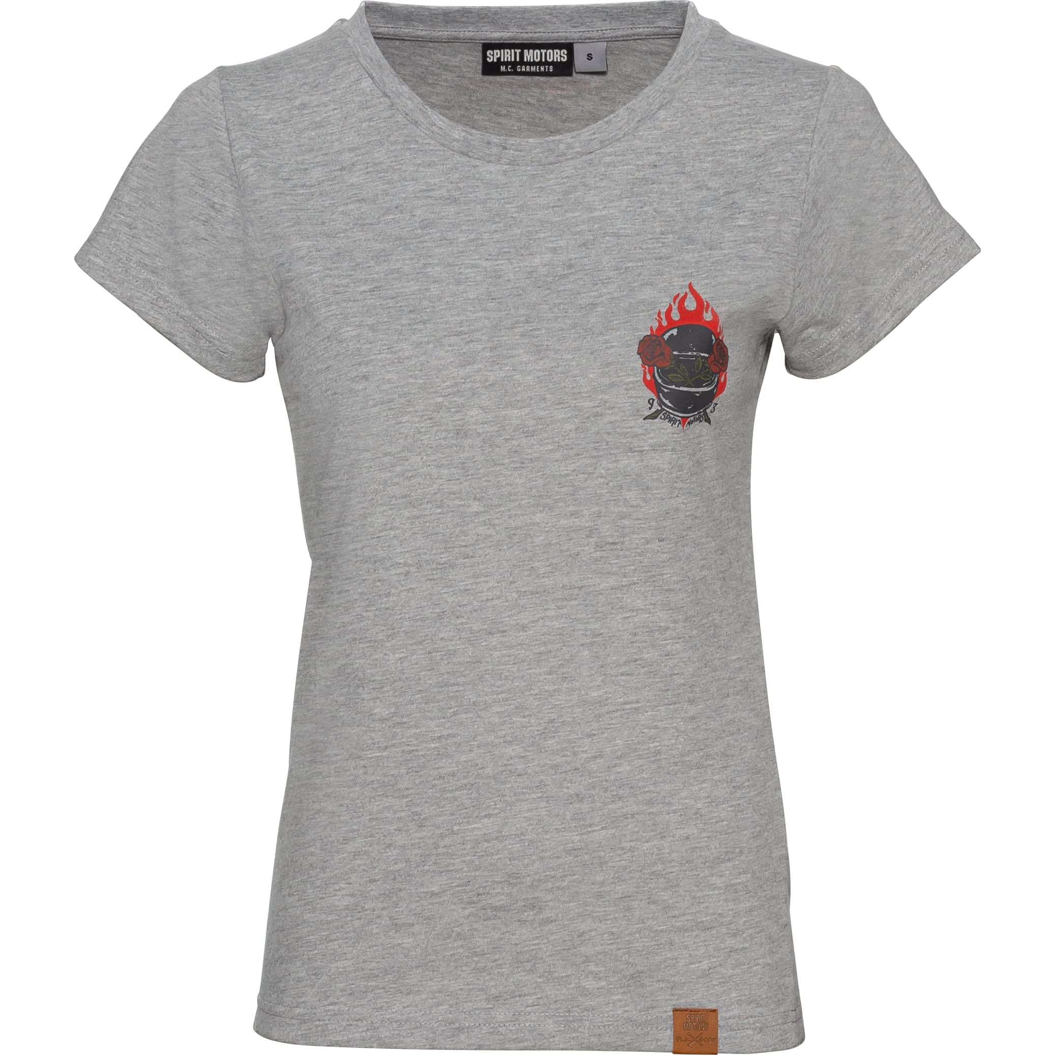 Spirit Motors Eager Ellie Damen T-Shirt grau M - Motorradbekleidung - Freizeitbekleidung