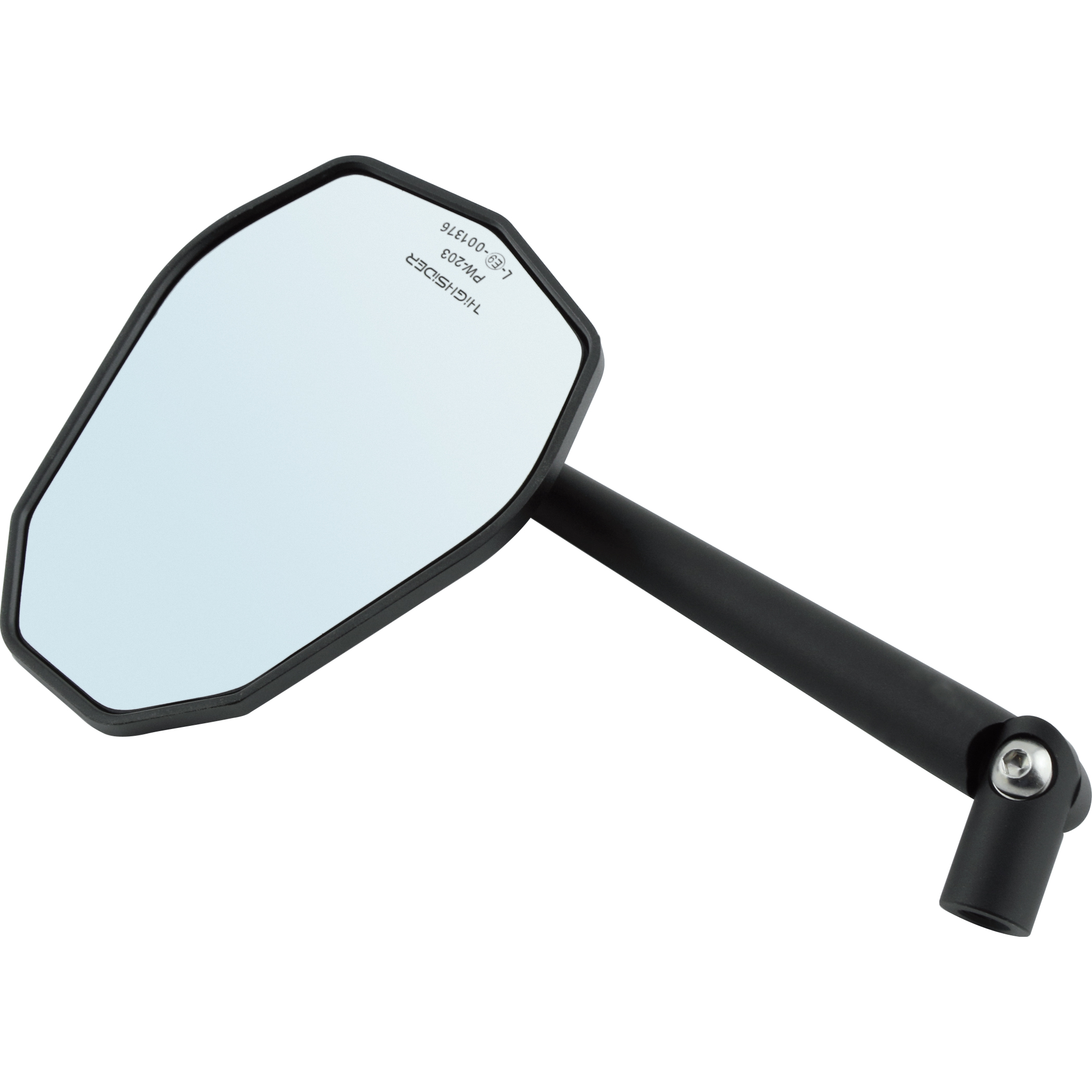 Highsider-Lenkerspiegel M10x1,25R+L Victory-X Alu schwarz-5732491113004810