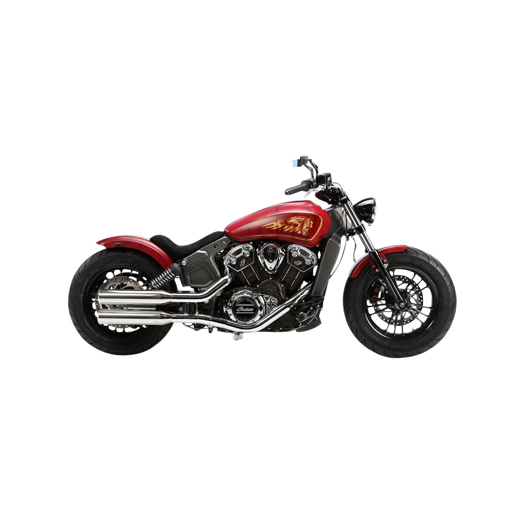 Paire d'échappements Miller Exhaust standard poli/poli pour Scout Sixty 15-16
