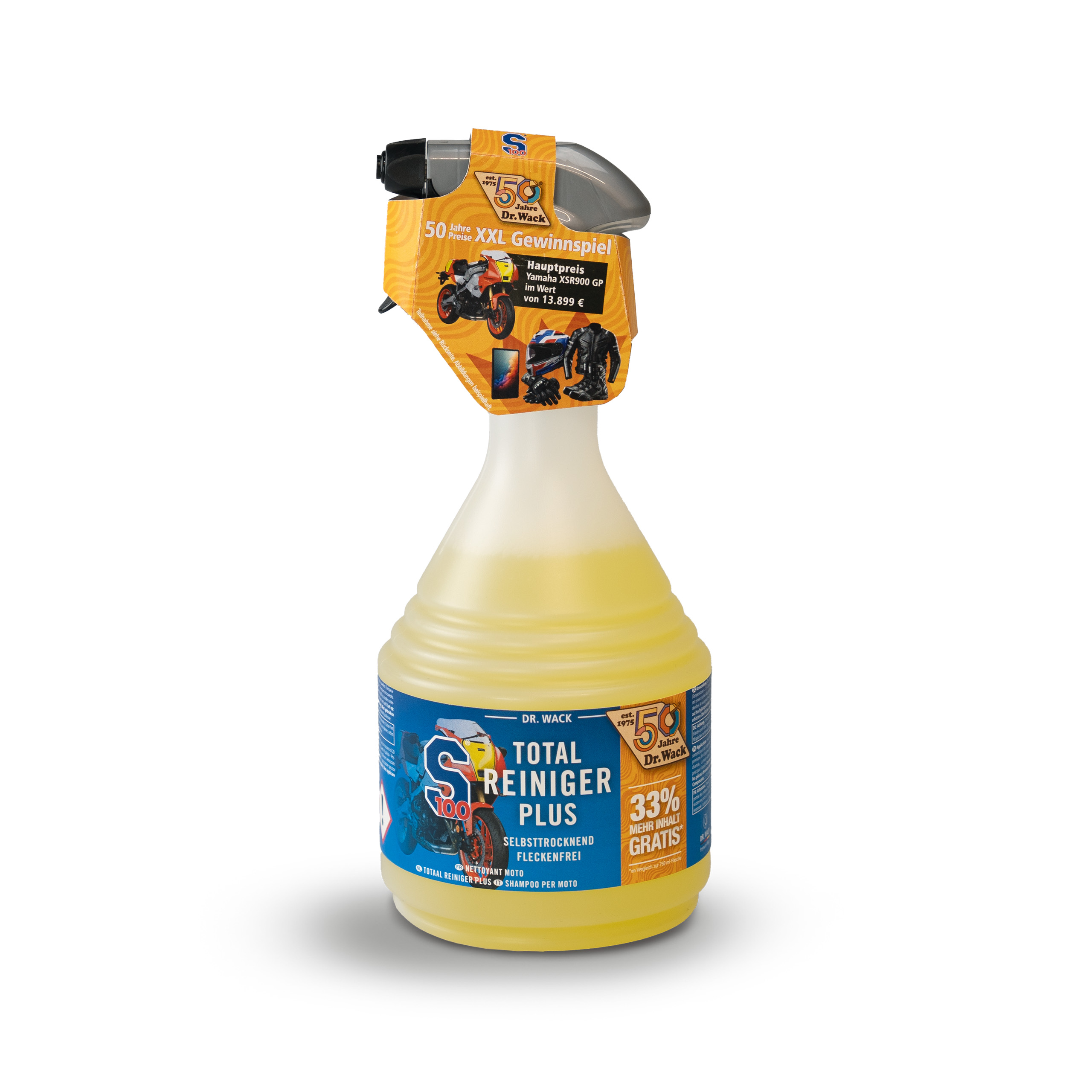 S100 Total Reiniger Plus Sprühflasche 1000 ml S100 Sonderedition - Motorradzubehör - Reinigung & Pflege