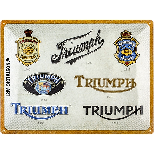 Nostalgic-Art-Blechschild 30 x 40 cm Triumph - Logo Evolution-5743071
