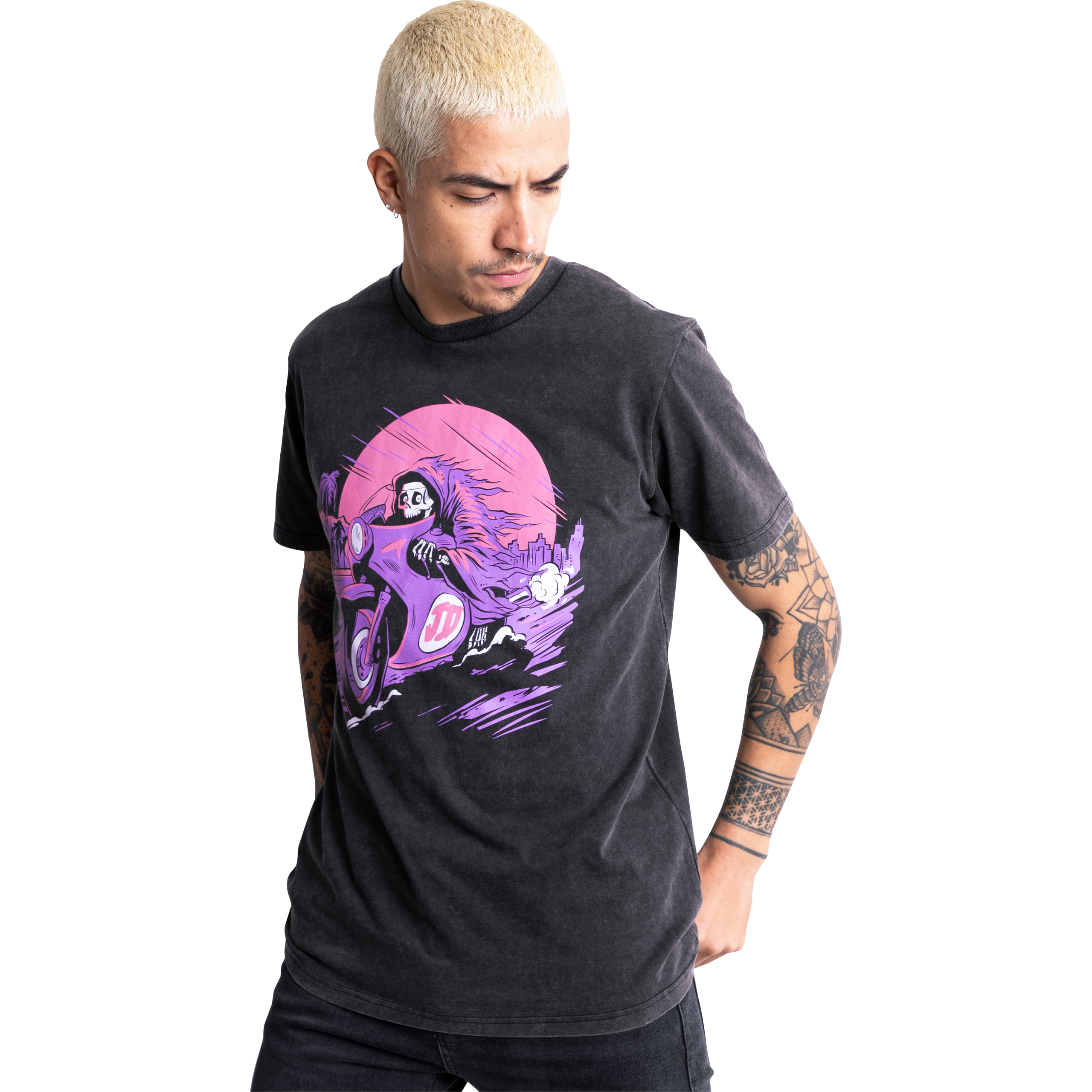 John Doe-T-Shirt Palm Fade Out schwarz S-8021251999001008