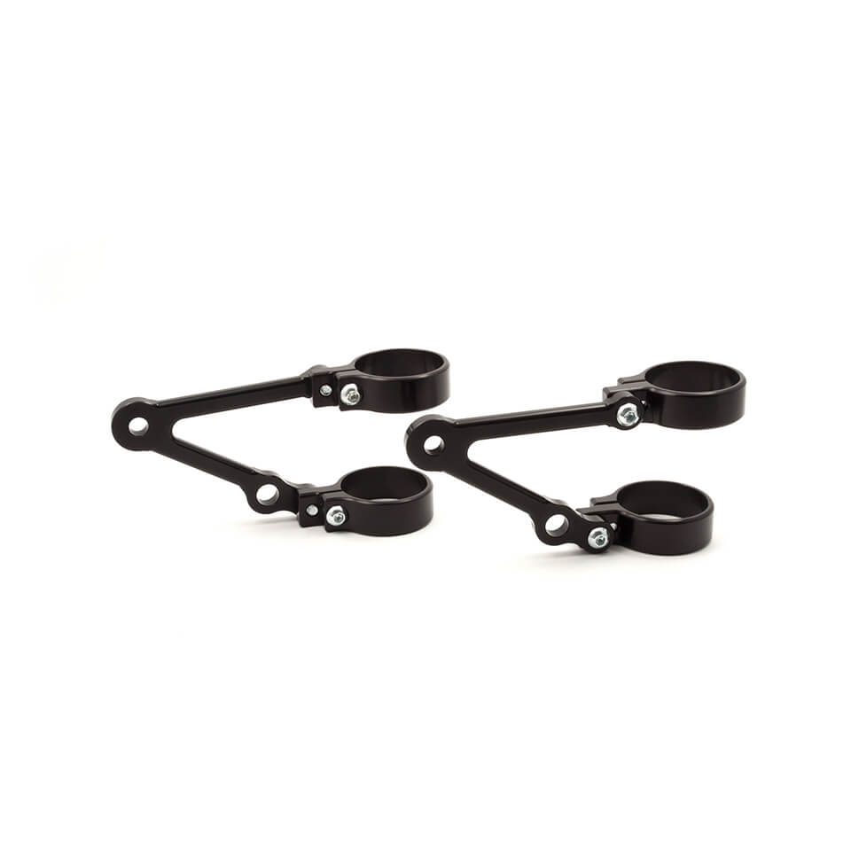 LSL Lampenhalter Ø35mm, lang, mit Blinkeraufnahme - Motorradteile & Ersatzteile - Beleuchtung