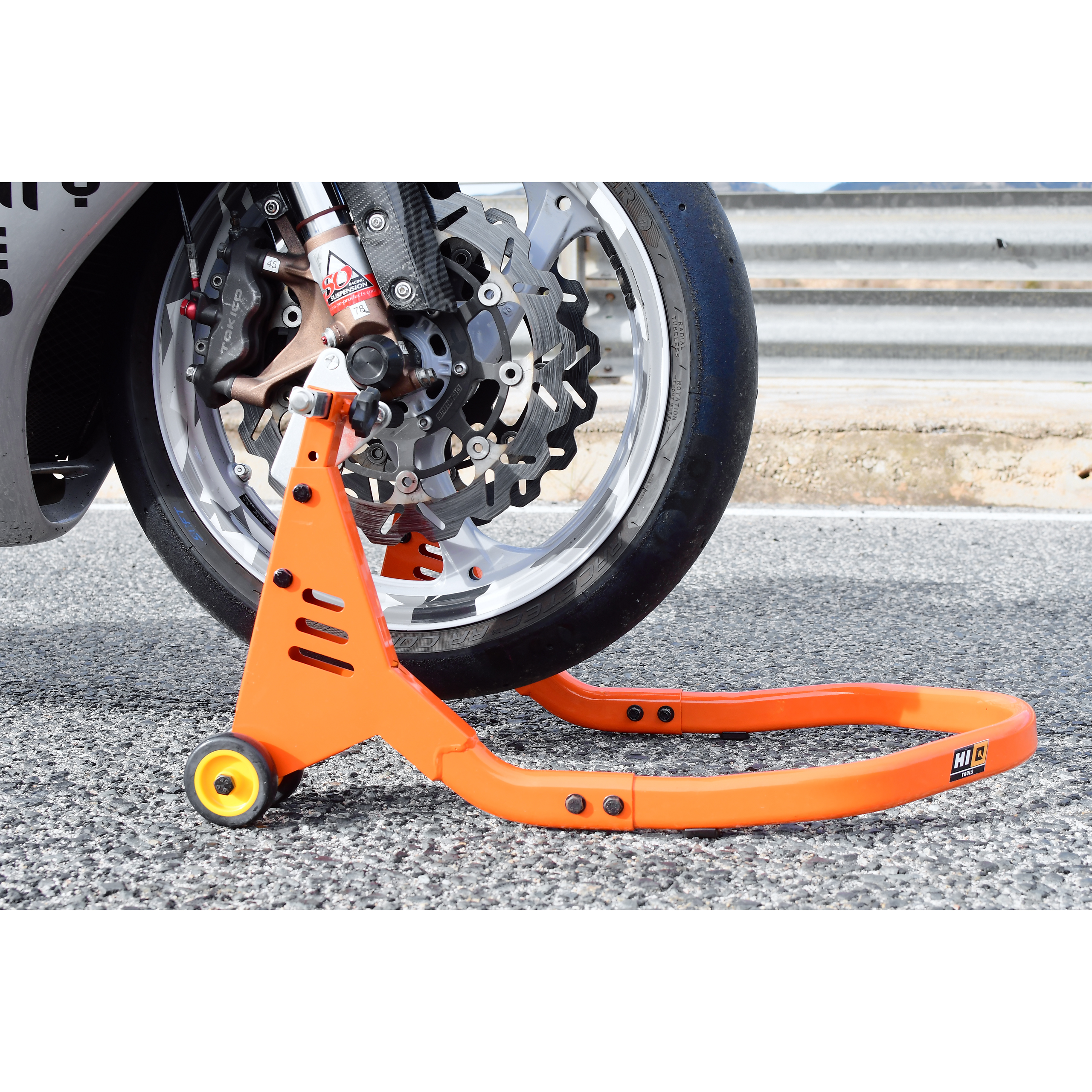 Hi-Q Tools-Montageständer IV vorne orange unter Gabelholme-5750001148000110