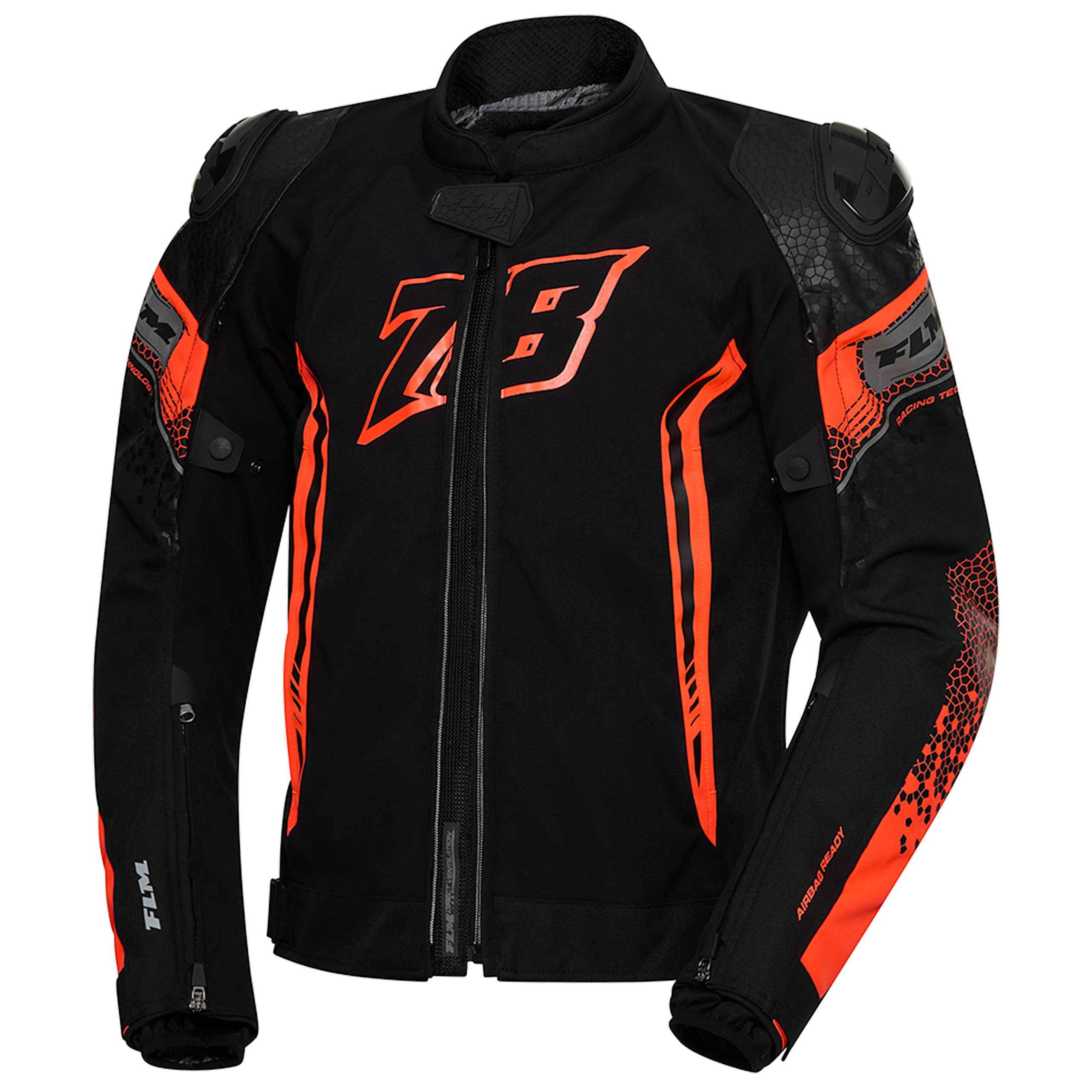 FLM-Octane Textiljacke 2 schwarz/rot-0000827999033
