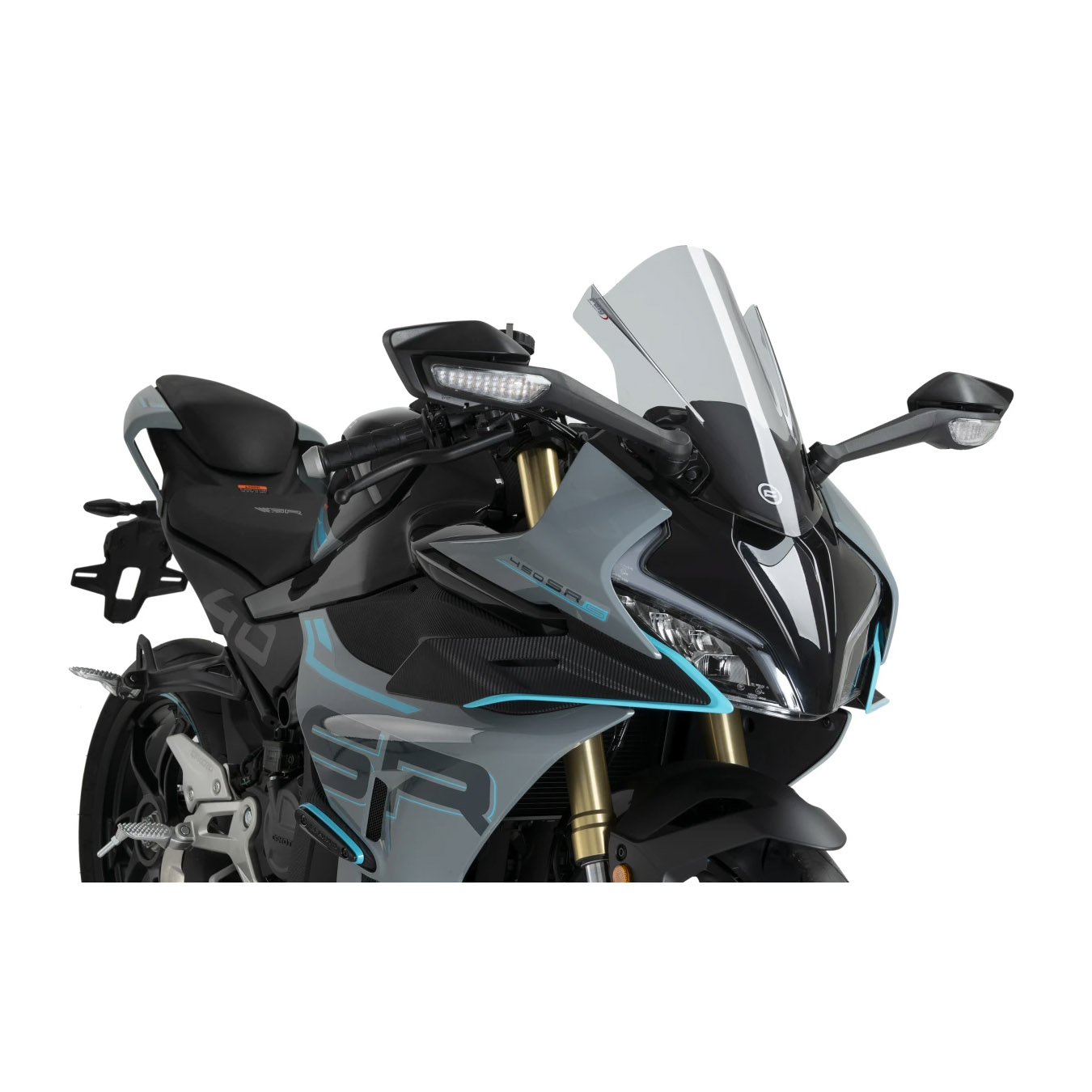 Puig Verkleidungsscheibe Z-Racer getönt für CF Moto 450 S/SR/SR S - Motorradteile & Ersatzteile - Verkleidungen & Abdeckungen