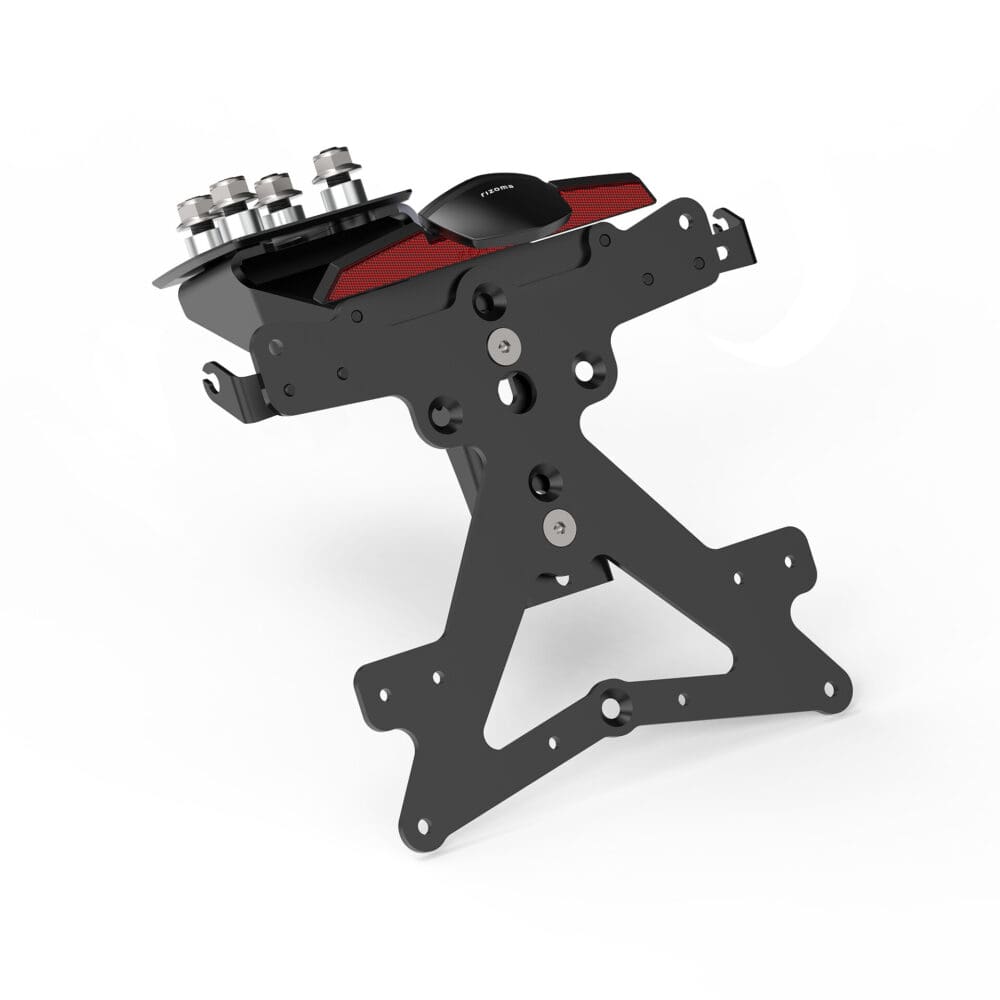 Rizoma Kennzeichenhalter Fox PT329B für Kawasaki ZX-4 RR 2024- - Motorradteile & Ersatzteile - Anbauteile