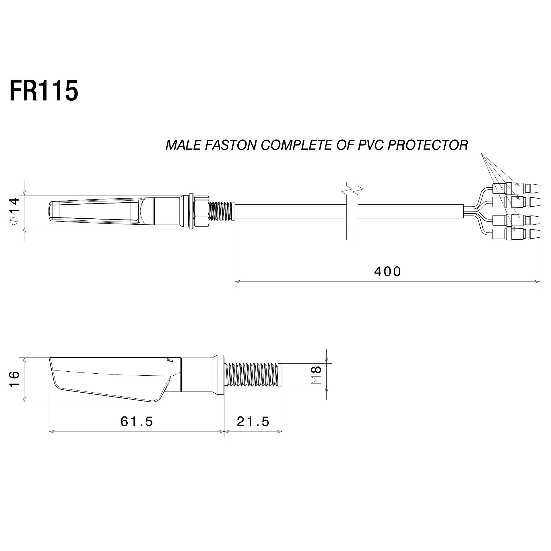 Rizoma-LED Blinker/Rücklicht Corsa S Alu M8-5728561020000001