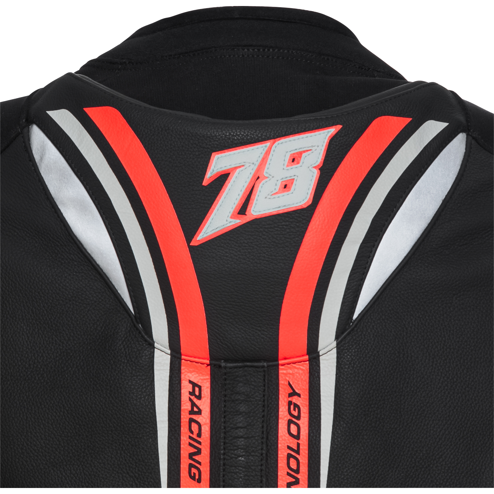 FLM-Le Mans GP Lederkombijacke schwarz/rot 50-1006401999002306