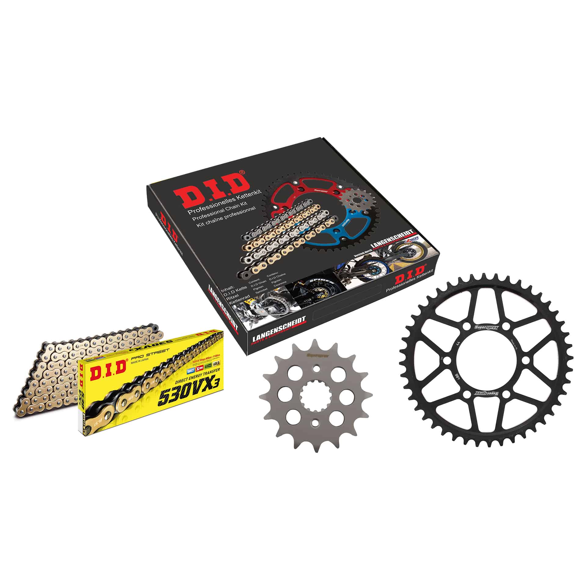 D.I.D. Kettenkit 530VX3(G&B) Niet X 16/44/112 für ZX-9 R 1994-1997