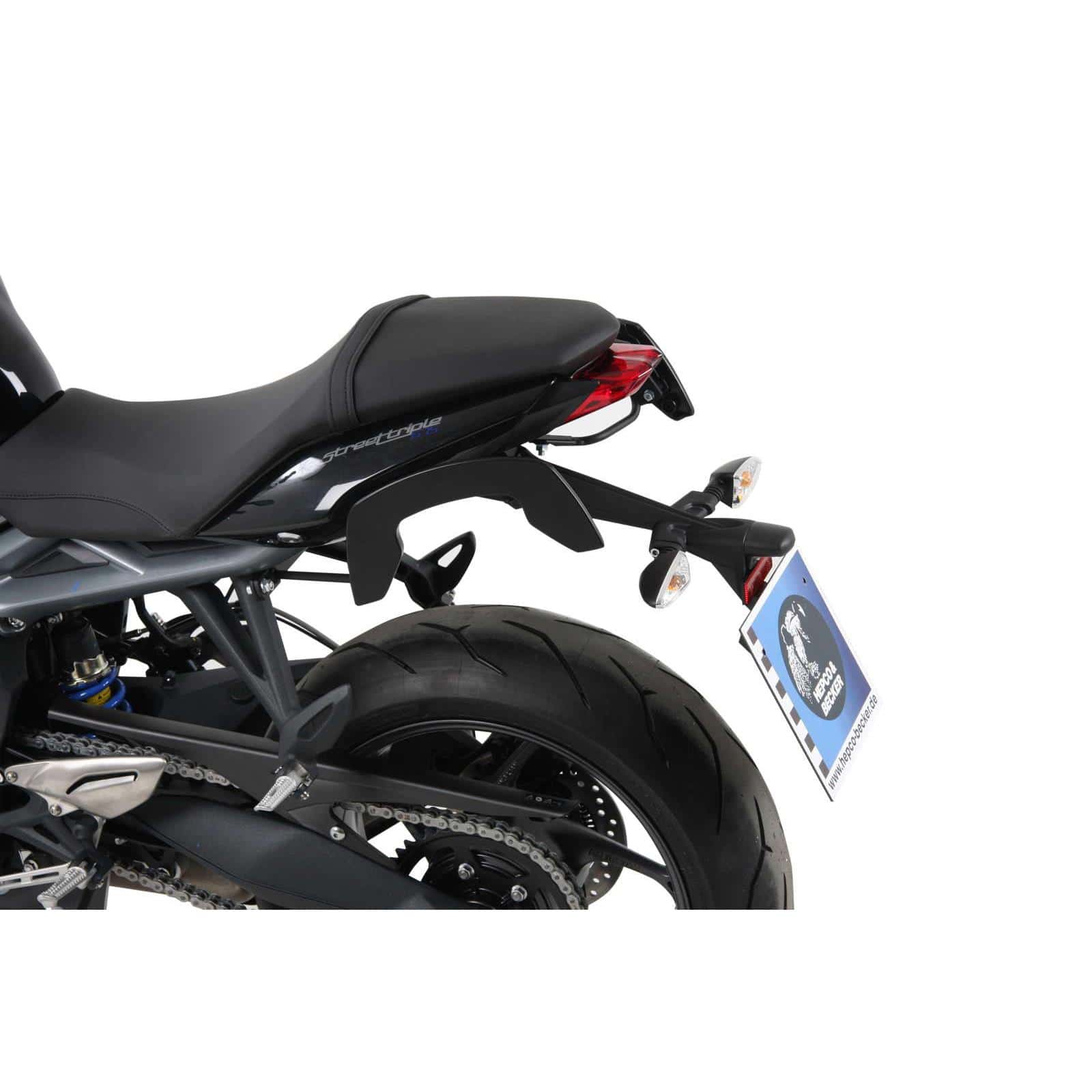 Hepco & Becker C-Bow Seitentaschenhalter schwarz für Street Triple /R 07-12 - Motorradzubehör - Motorradgepäck