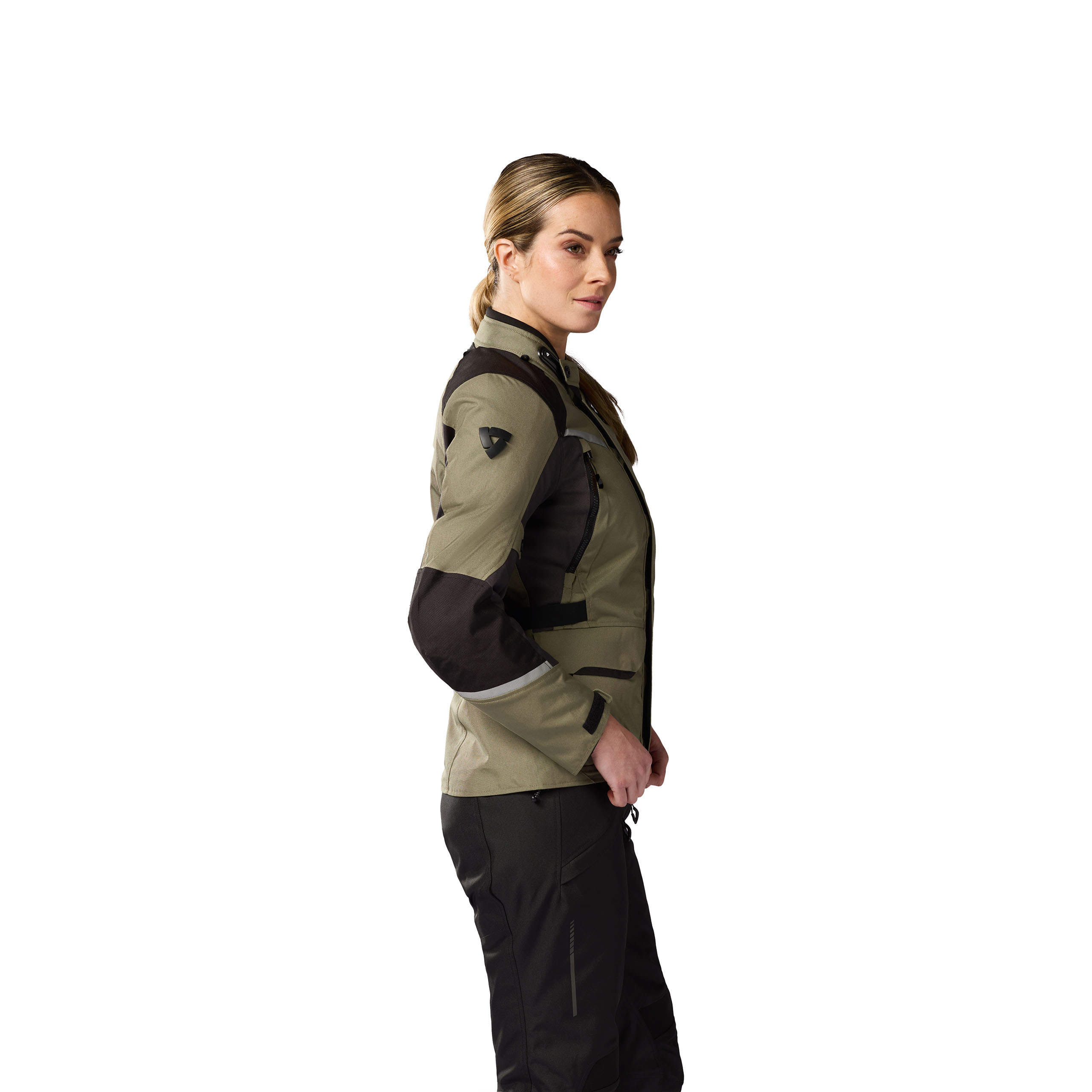 REV'IT!-Voltiac 3 H2O Damen Textiljacke grün/anthrazit 46-0000785999085304