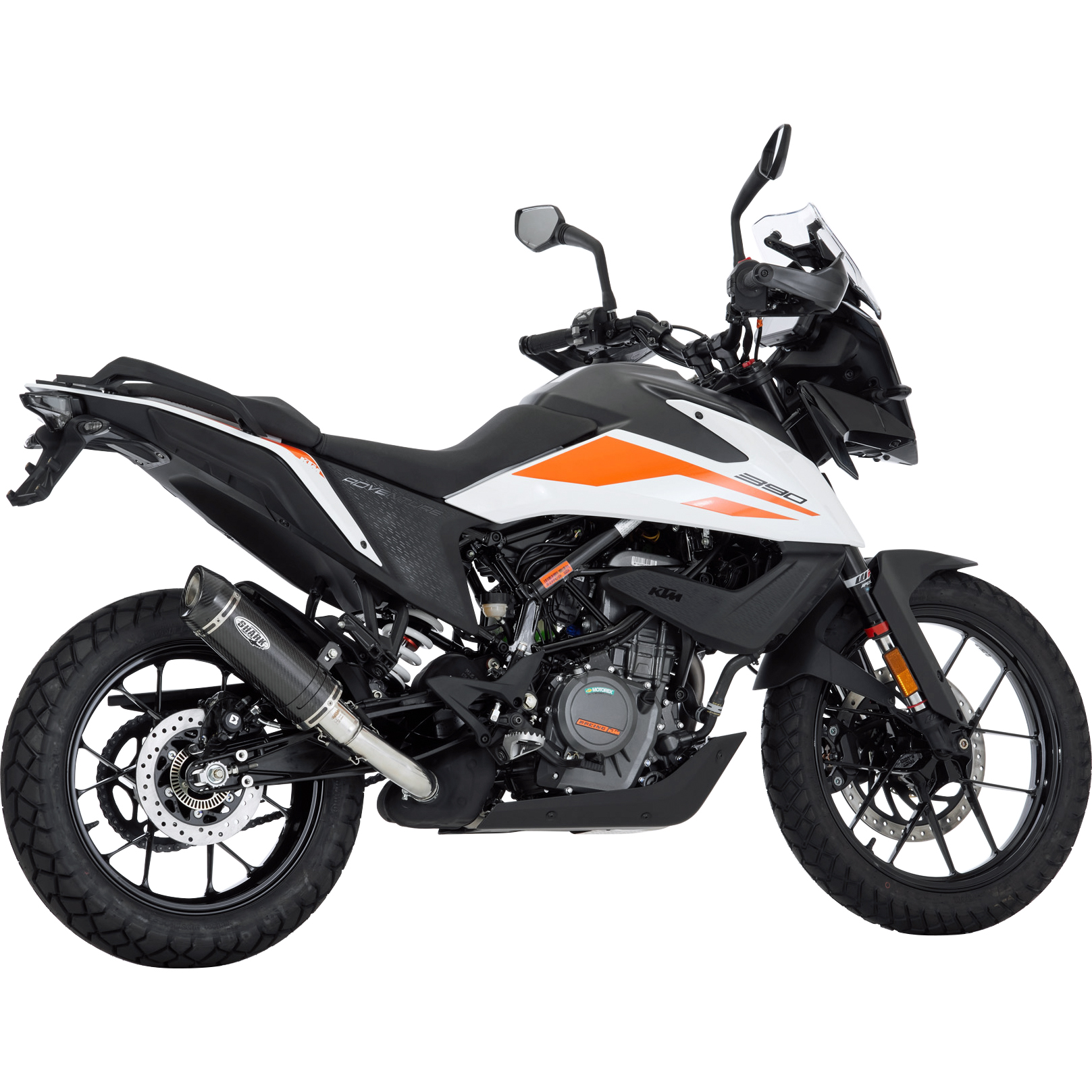 Shark exhaust Street GP silencieux court Carbone pour KTM 390 Adventure