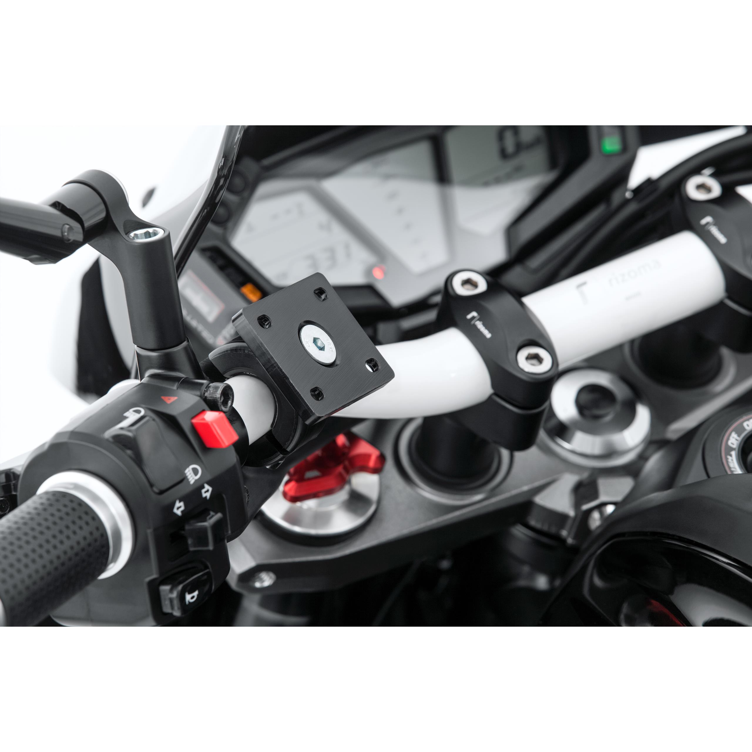 Berni`s Navihalter NH2-9 Platte an Rohrlenker 22 mm - Motorradzubehör - Multimedia