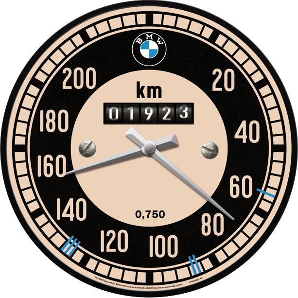 Nostalgic-Art Wanduhr BMW - Tachometer - Motorradzubehör - Geschenkideen