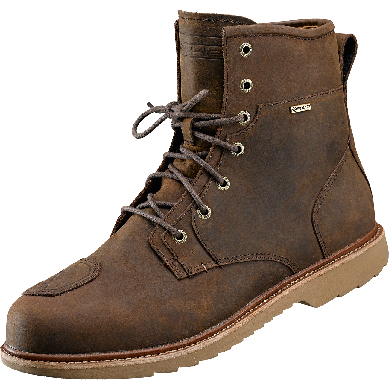 Held Saxton GTX Motorradschnürstiefel kurz braun 45 - Motorradbekleidung - Motorradstiefel & Motorradschuhe