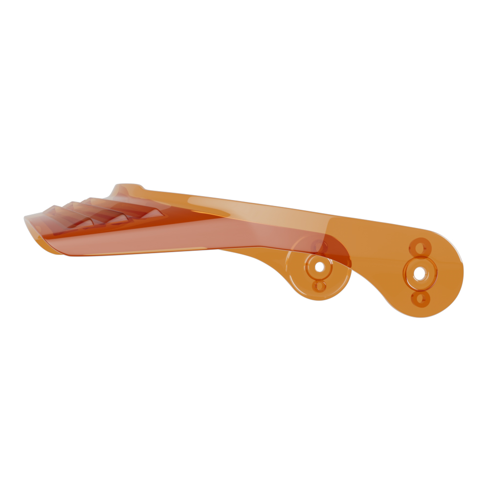 John Doe JD/ONE Schirm lang orange transparent - Helme & Brillen - Motorradhelme Zubehör