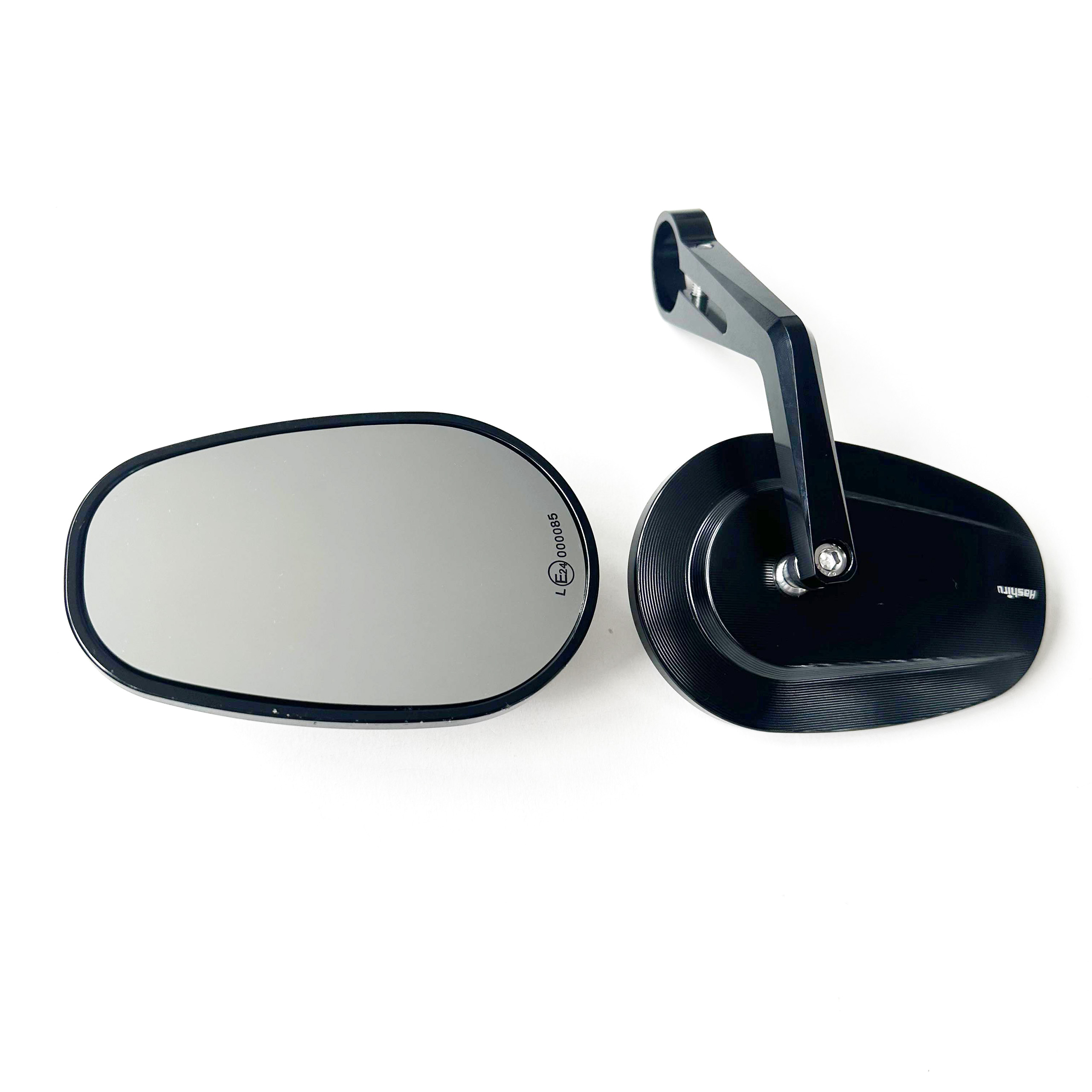 Hashiru handlebar end mirror pair Horizon oval CNC 13-18mm+22-30mm