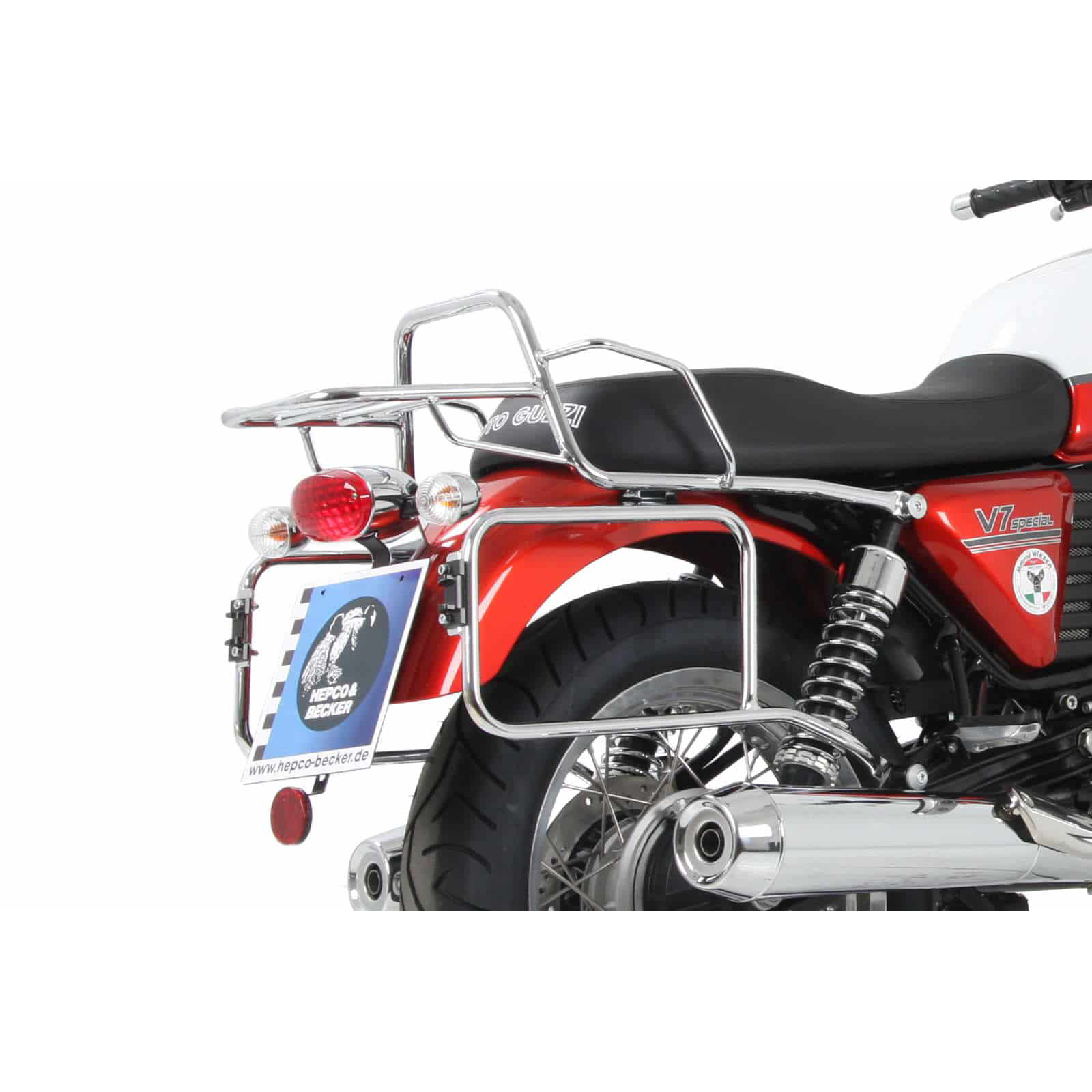 Hepco & Becker Seitenkofferträger chrom für V7 Classic/Special 2008-2014 - Motorradzubehör - Motorradgepäck