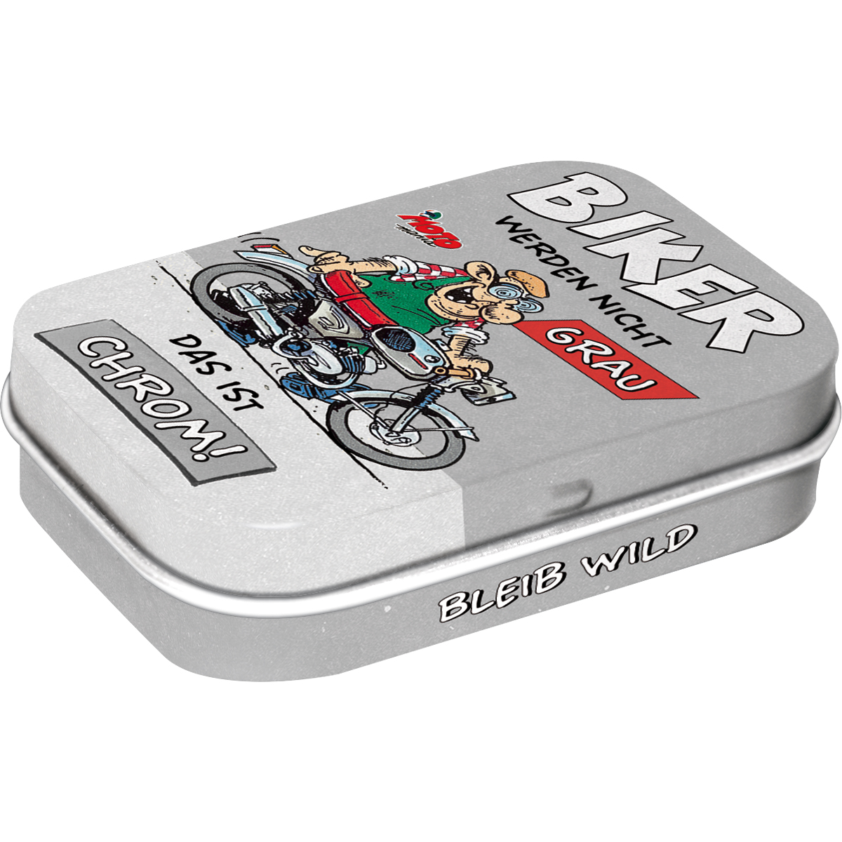 Nostalgic-Art Pillendose MOTOmania - Biker werden nicht grau… - Motorradzubehör - Geschenkideen