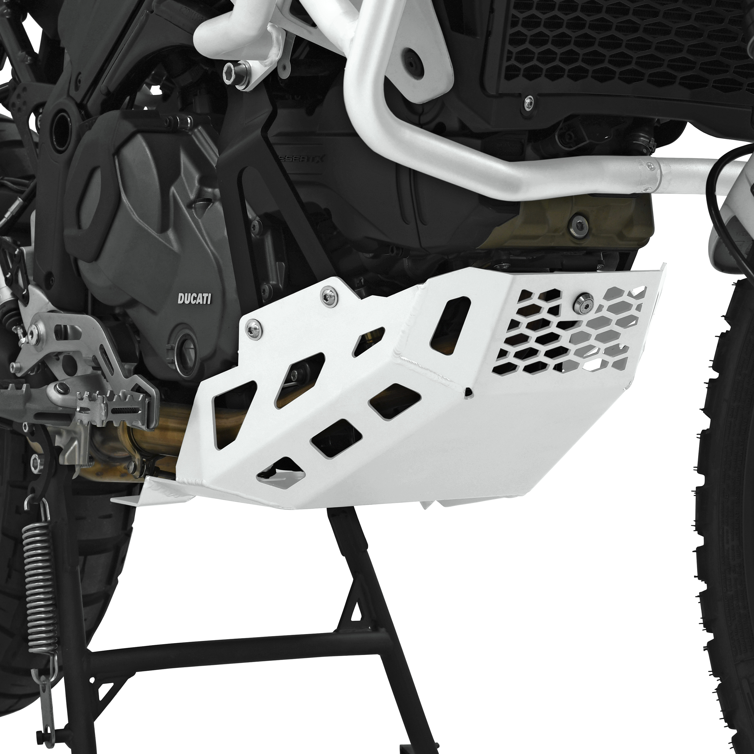 Zieger Motorschutz Alu weiß für Ducati DesertX - Motorradteile & Ersatzteile - Verkleidungen & Abdeckungen