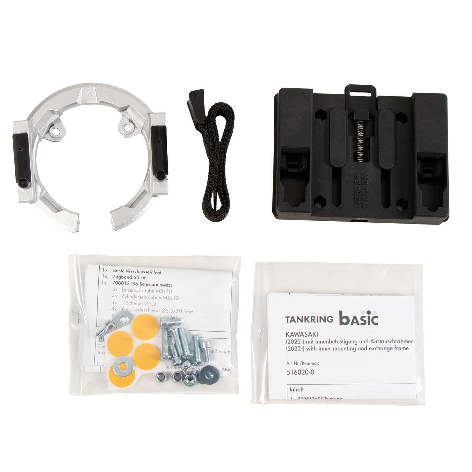 Hepco & Becker Lock-it Tankring Basic für Kawasaki Z 650 RS - Motorradzubehör - Motorradgepäck
