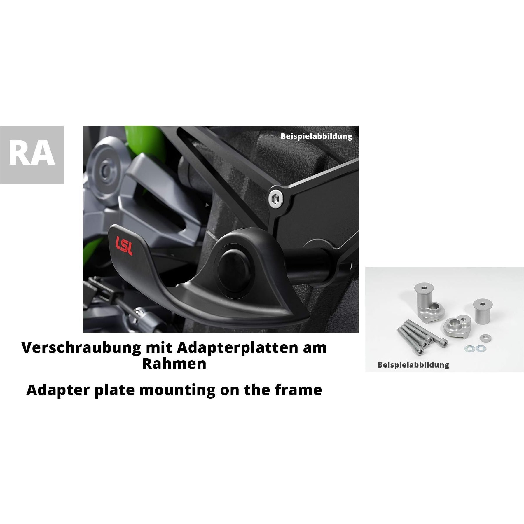 LSL Sturzpadanbausatz SlideWing für Suzuki DL 800/GSX-8 - Motorradteile & Ersatzteile - Anbauteile