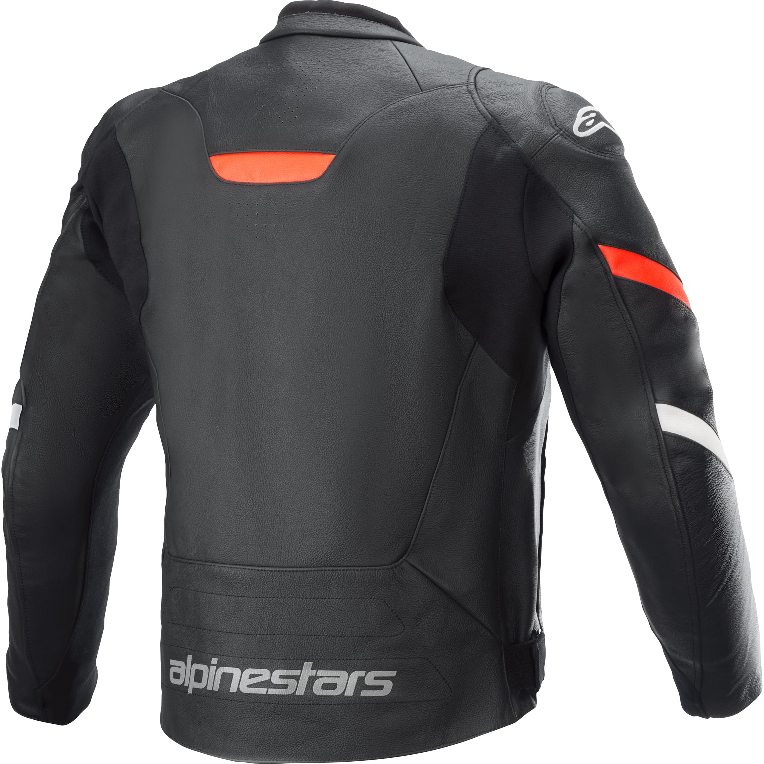 Alpinestars-Faster V2 Lederjacke fluo-rot-1005891999002