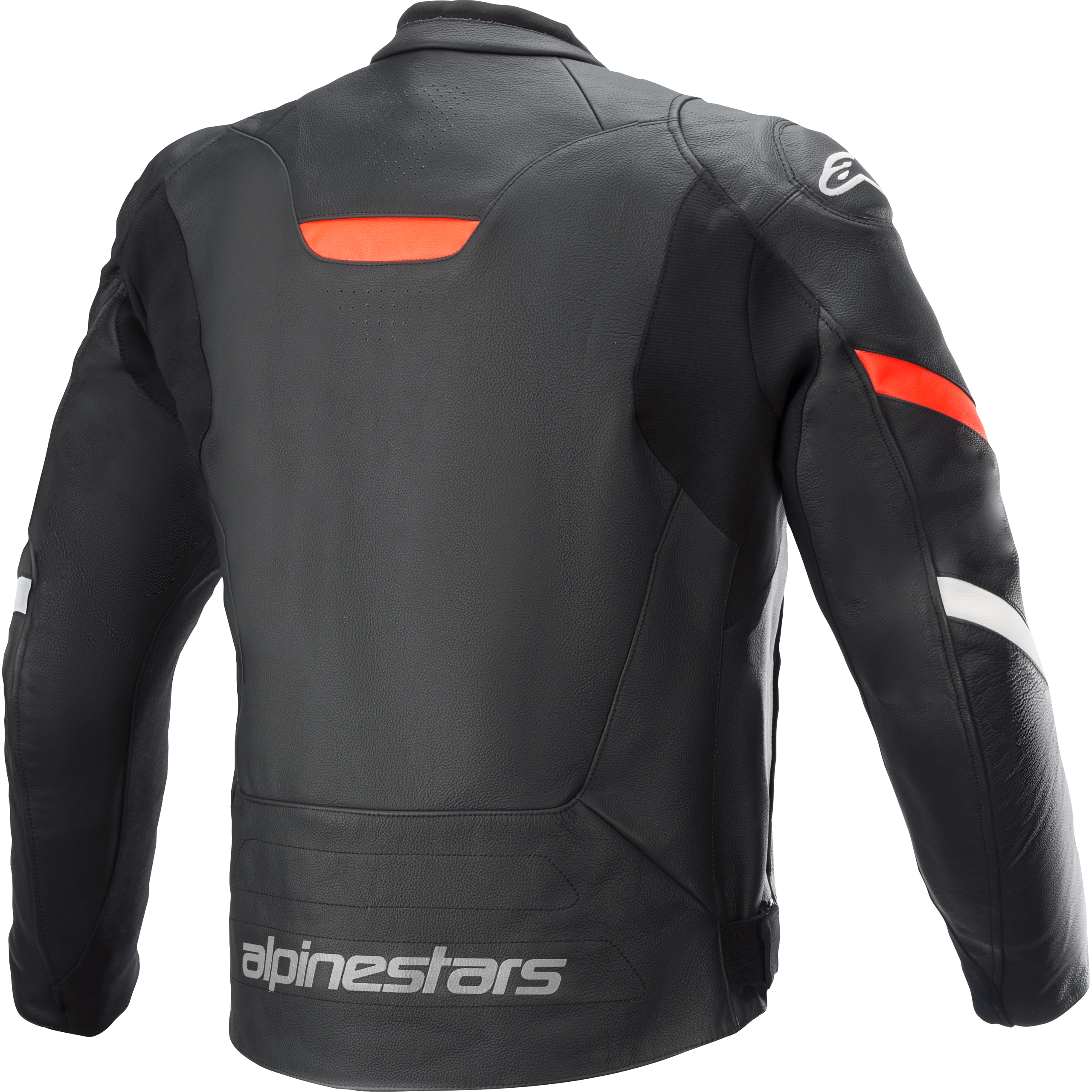 Alpinestars-Faster V2 Lederjacke fluo-rot 60-1005891999002311