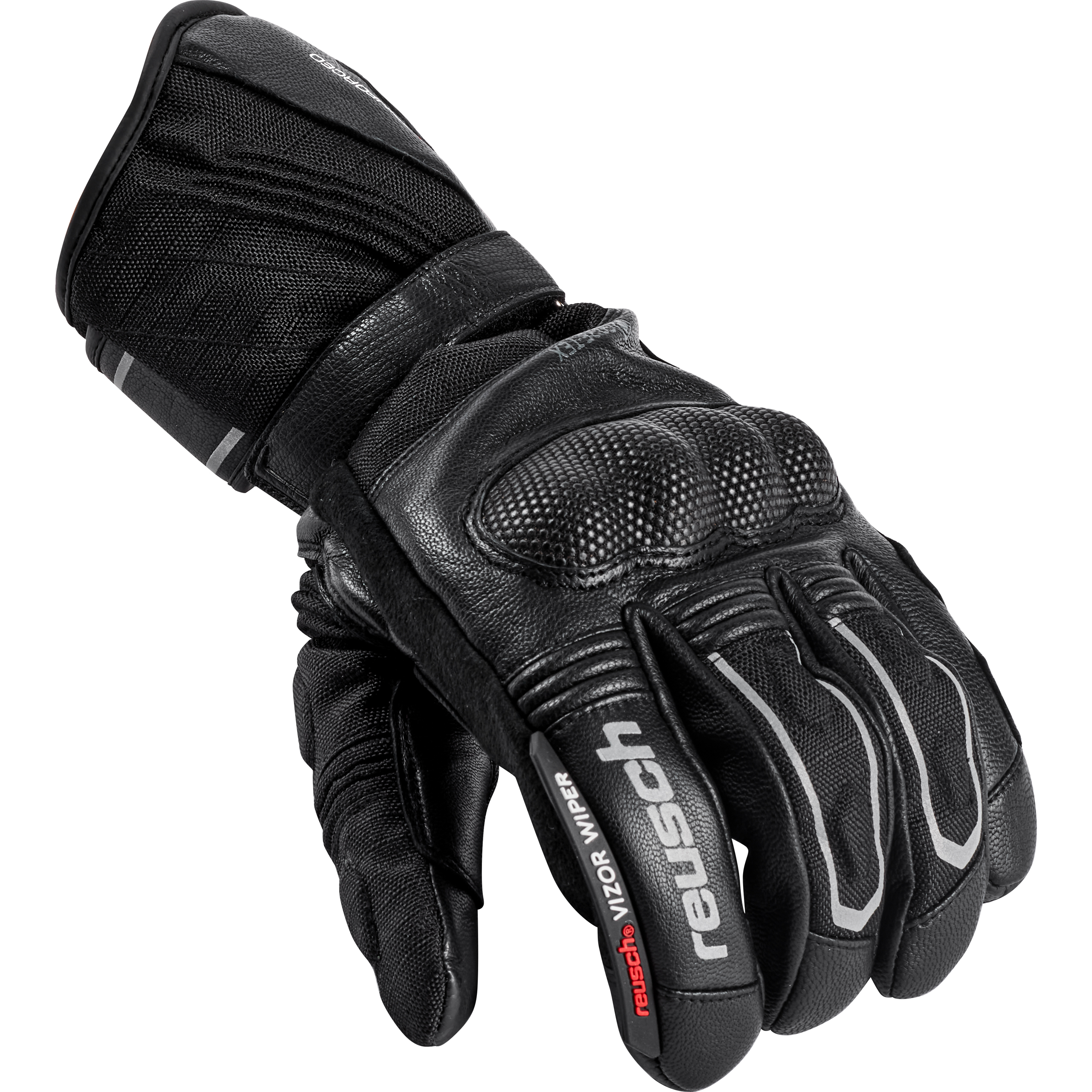 Reusch-Driftice Gore-Tex Damen Leder/Textilhandschuh lang schwarz 7-3115141006001932