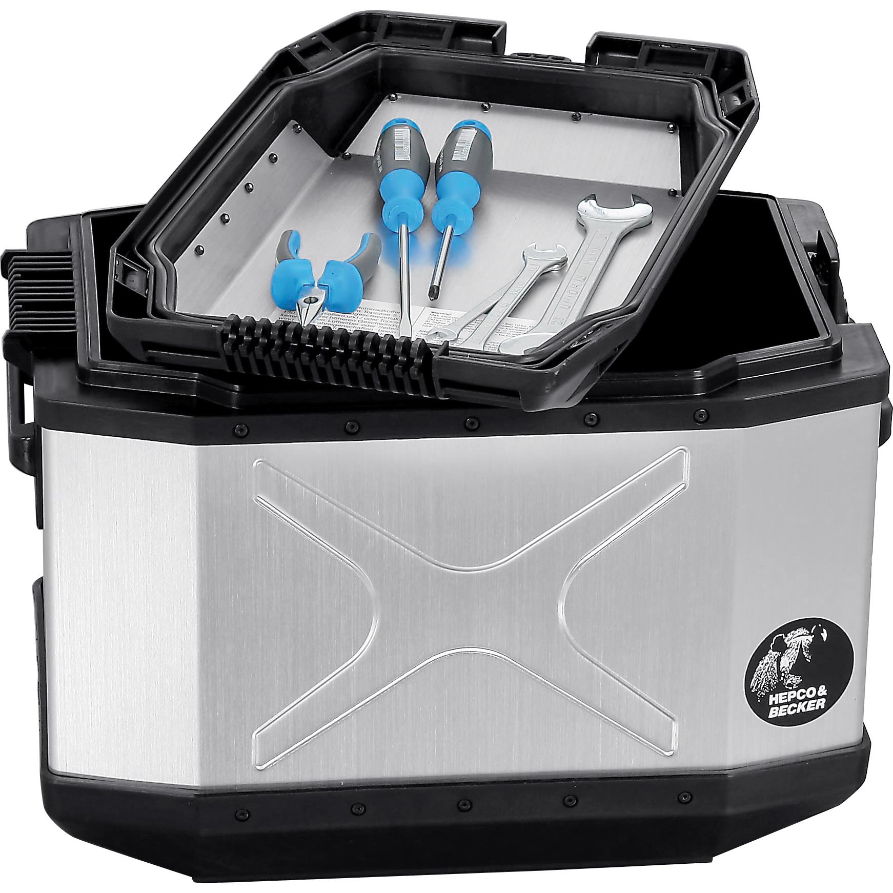 Hepco & Becker-Seitenkoffer Xplorer Aluminium-5559641201000320