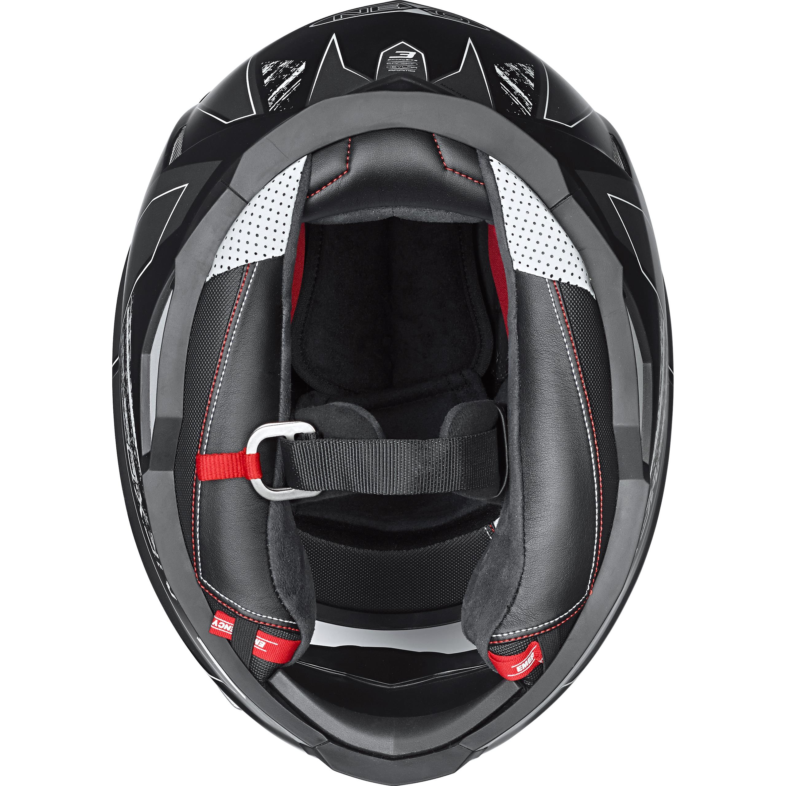 Nexo-Integralhelm 3 Composite Race silber dekor S-4602941999033008