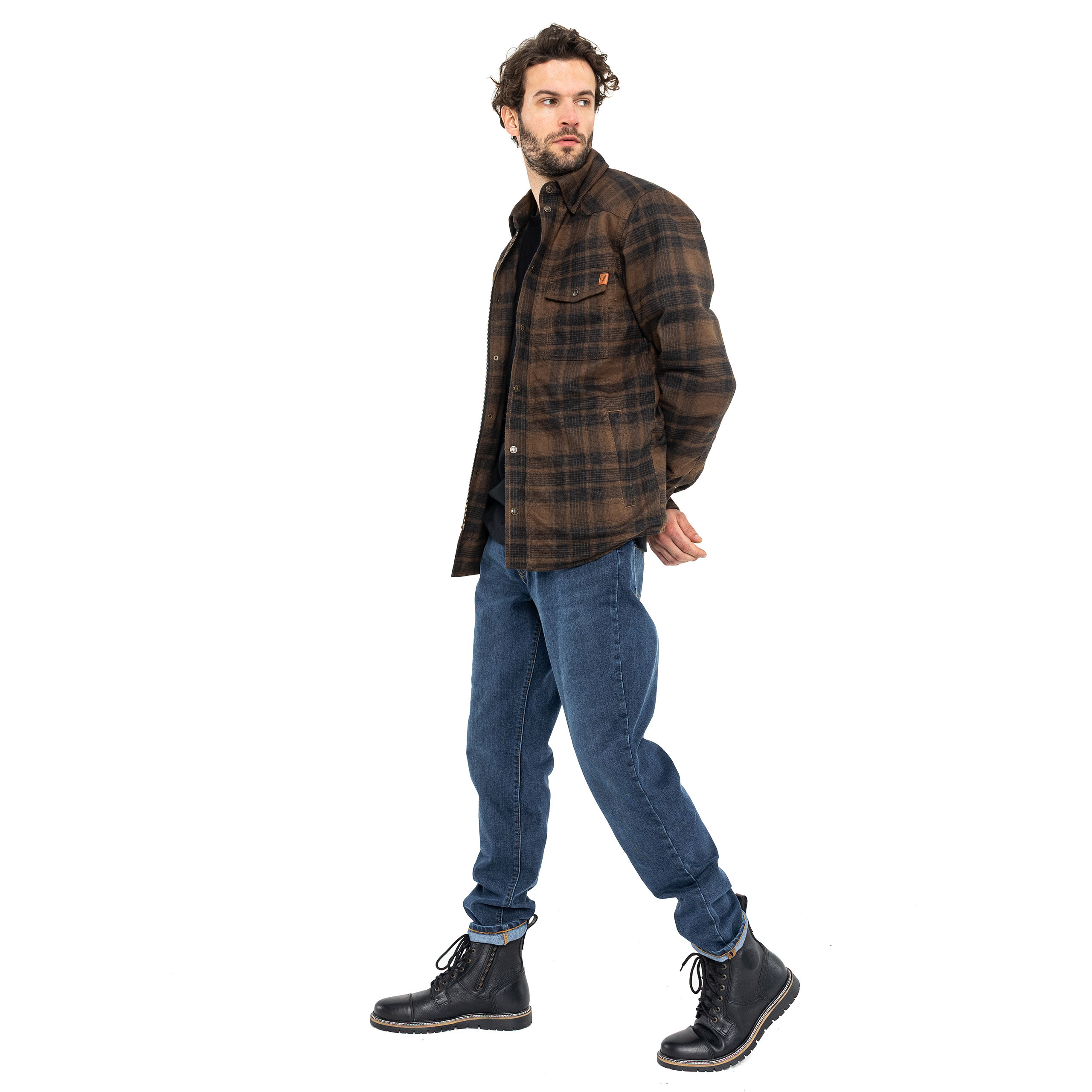 John Doe-Woody Motoshirt braun 3XL-0001076005006013