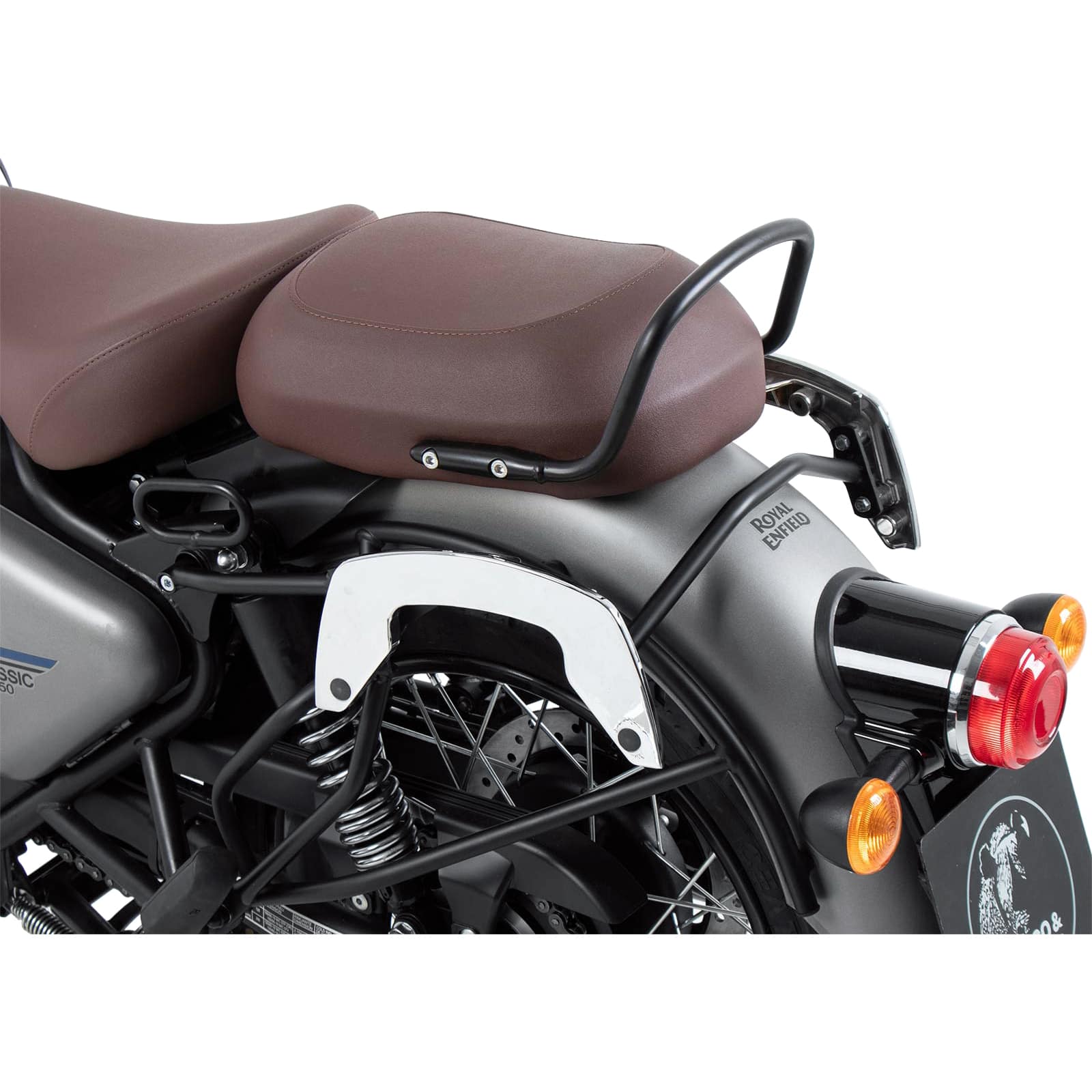 Hepco & Becker C-Bow Seitentaschenhalter chrom für Royal Enfield 350 Classi - Motorradzubehör - Motorradgepäck