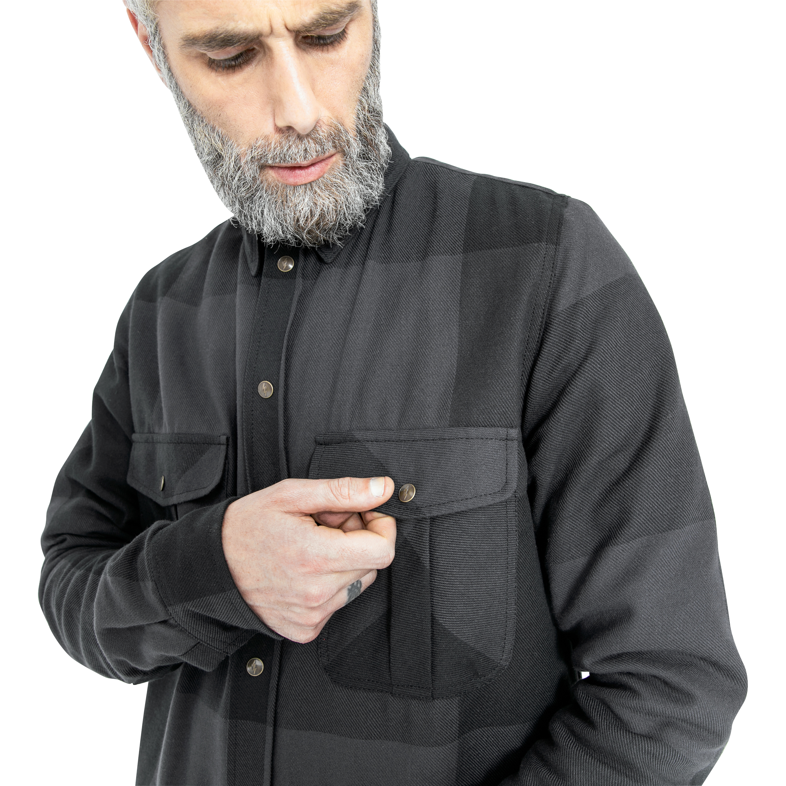 John Doe-Motoshirt XTM Big Block grau/schwarz XL-2406031999007011