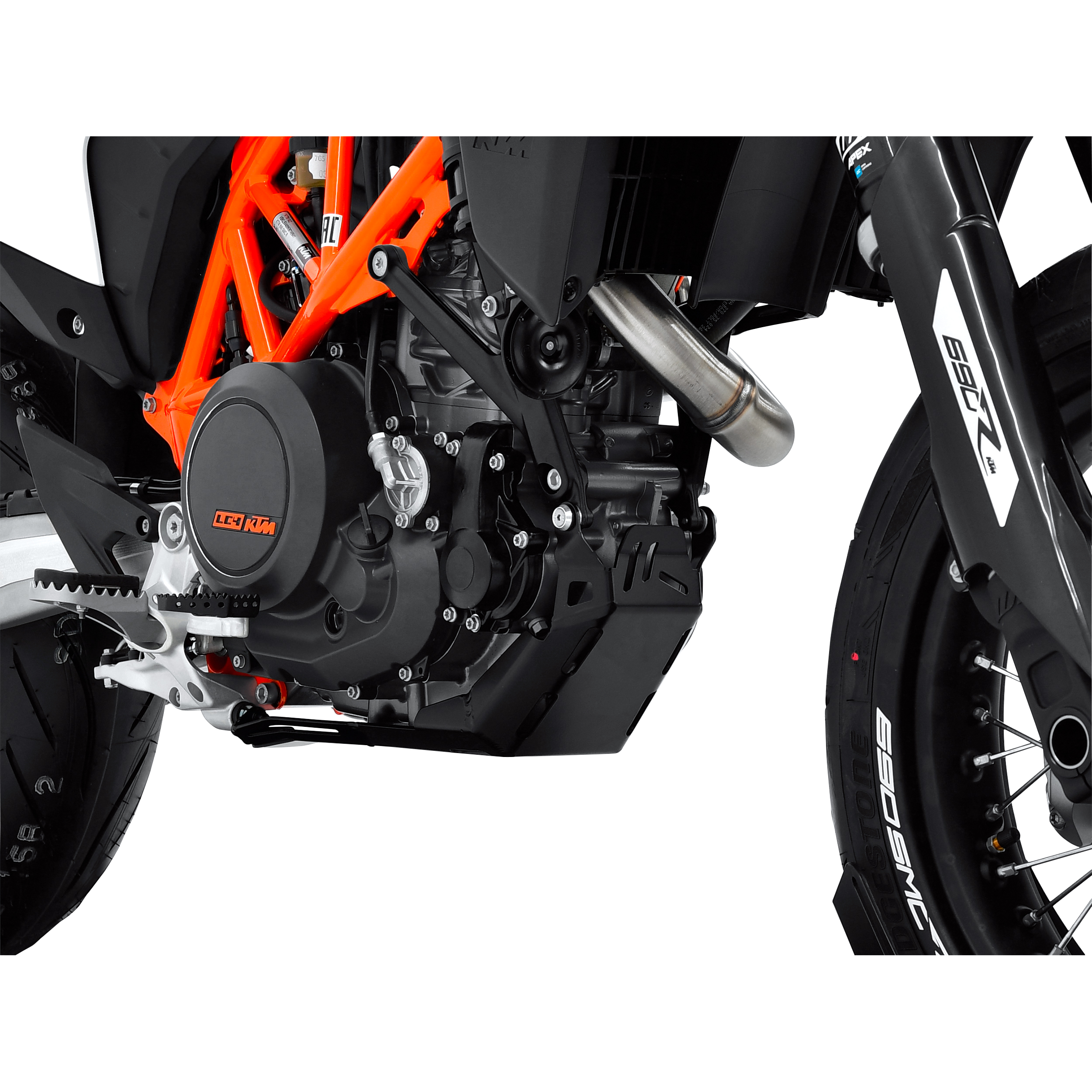 Zieger Motorschutz Alu schwarz für KTM SMC /R 690 - Motorradteile & Ersatzteile - Verkleidungen & Abdeckungen
