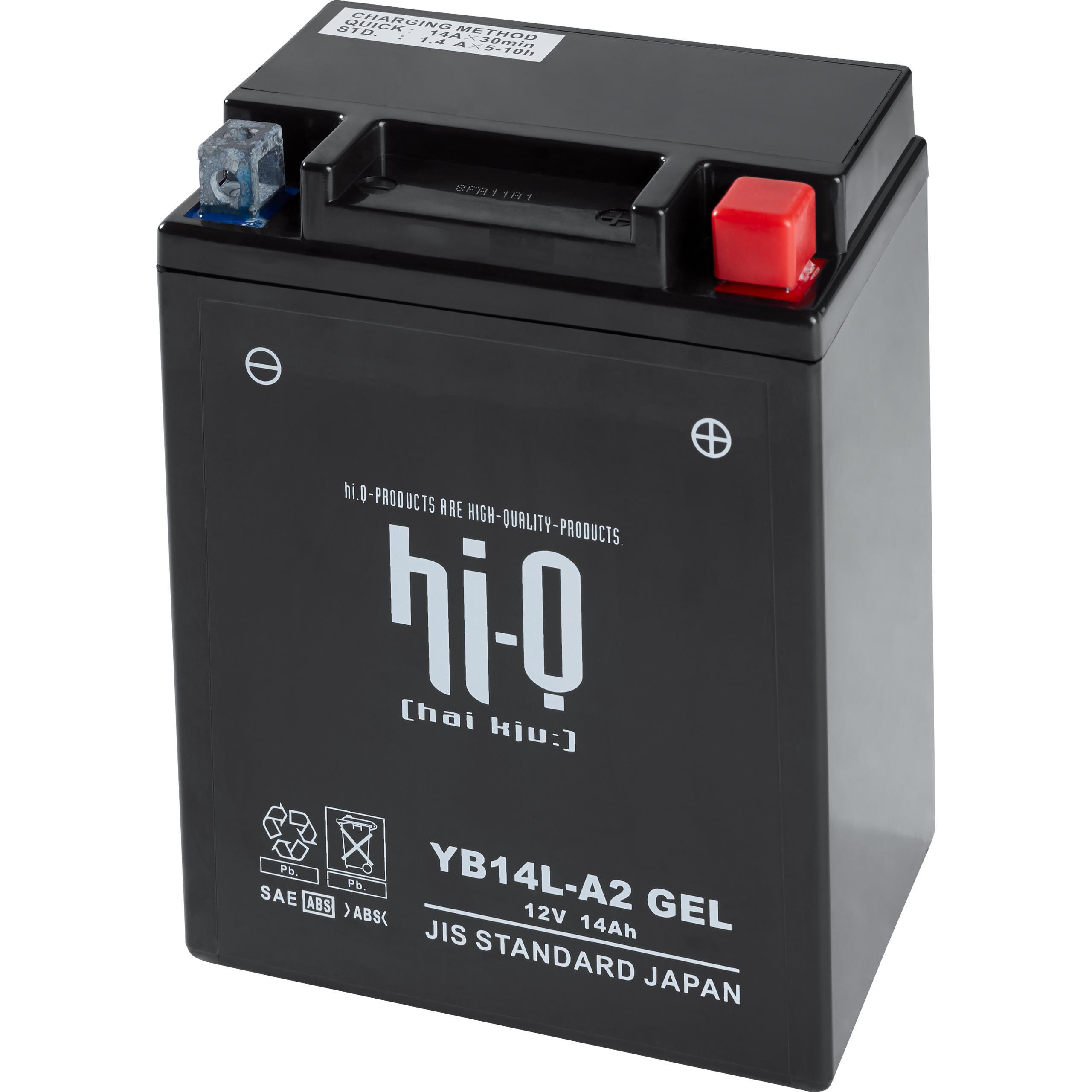 Hi-Q Batterie AGM Gel chiusa HB14L-A2, 12V, 12Ah (YB14L-A2)