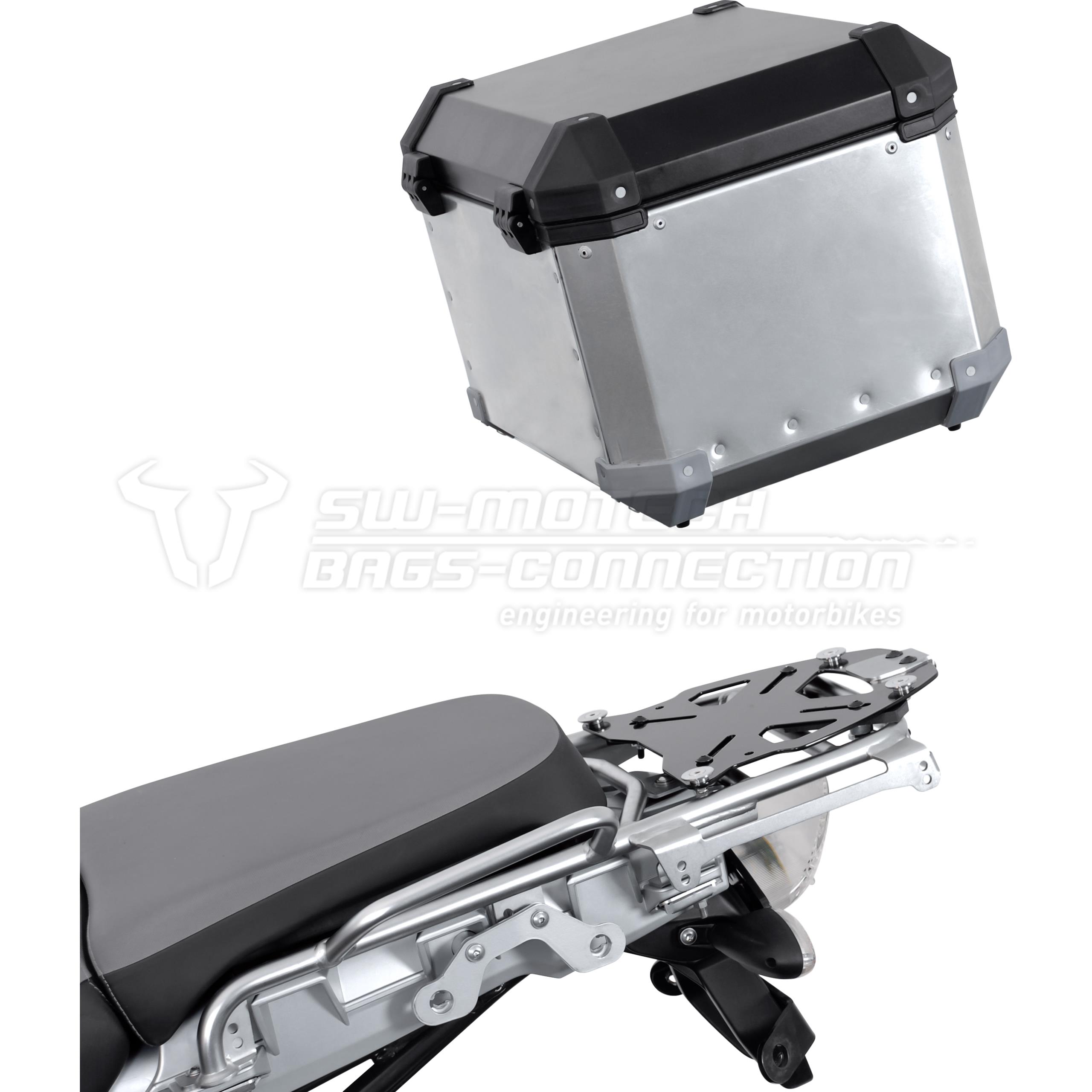 SW-MOTECH-Universal-Adapterplatte für TRAX Alu Topcase an Fremdträger-5576171068011100