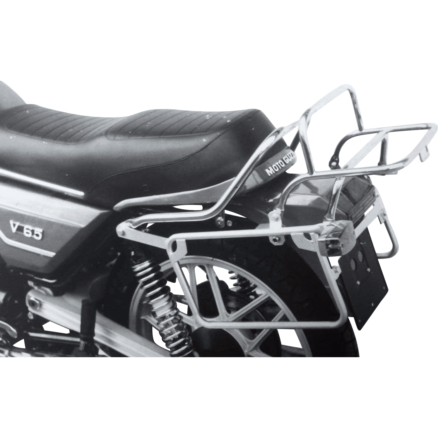 Hepco & Becker Komplett-Kofferträger chrom für Moto Guzzi V 65 - Motorradzubehör - Motorradgepäck