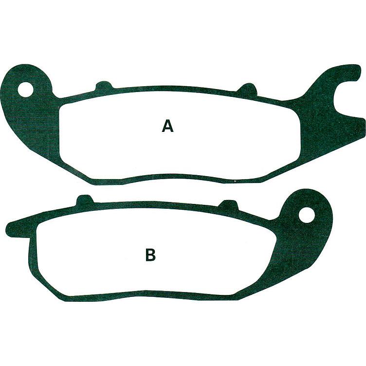 Hi-Q Bremsbeläge organisch FA375 110,6/98,7x34,6/33,5x7,6/7,5mm - Motorradteile & Ersatzteile - Bremsen