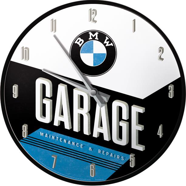 Nostalgic-Art Wanduhr BMW - Garage - Motorradzubehör - Geschenkideen
